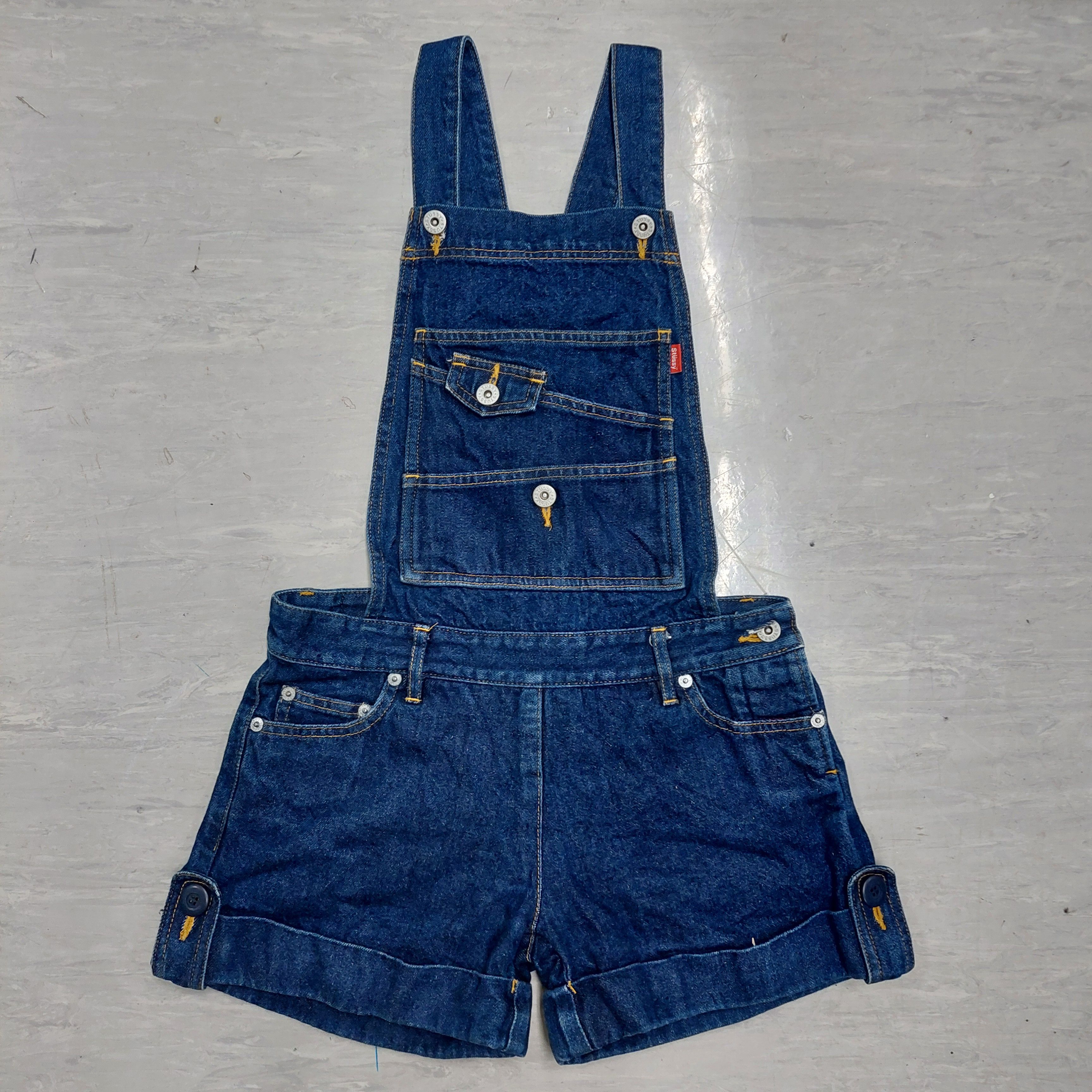 Stussy stussy girls denim short overall Size 30" / US 8 / IT 44 - 1 Thumbnail