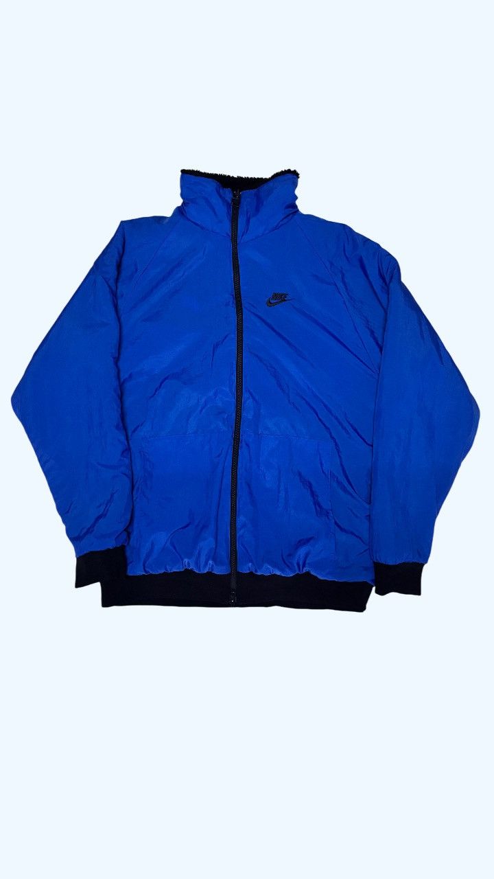 Nike nike big swoosh full zip jacket black game royal Size US XL / EU 56 / 4 - 3 Thumbnail
