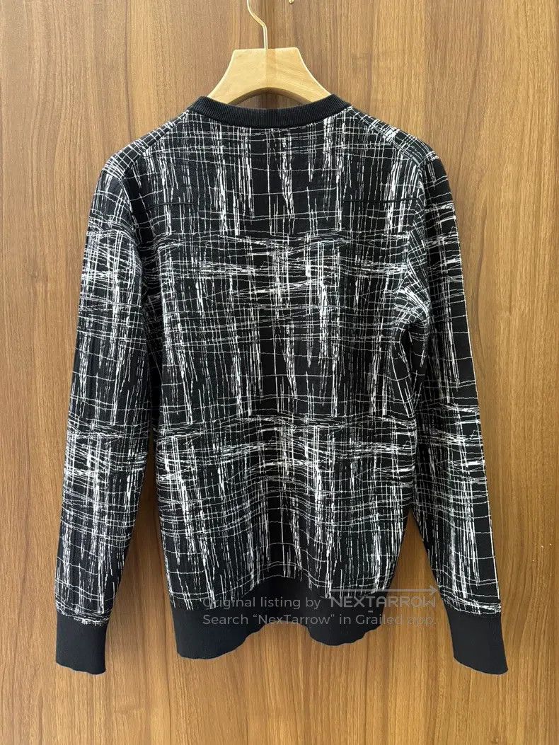 Dior Dior Black and white line woollen sweater Size US S / EU 44-46 / 1 - 2 Thumbnail