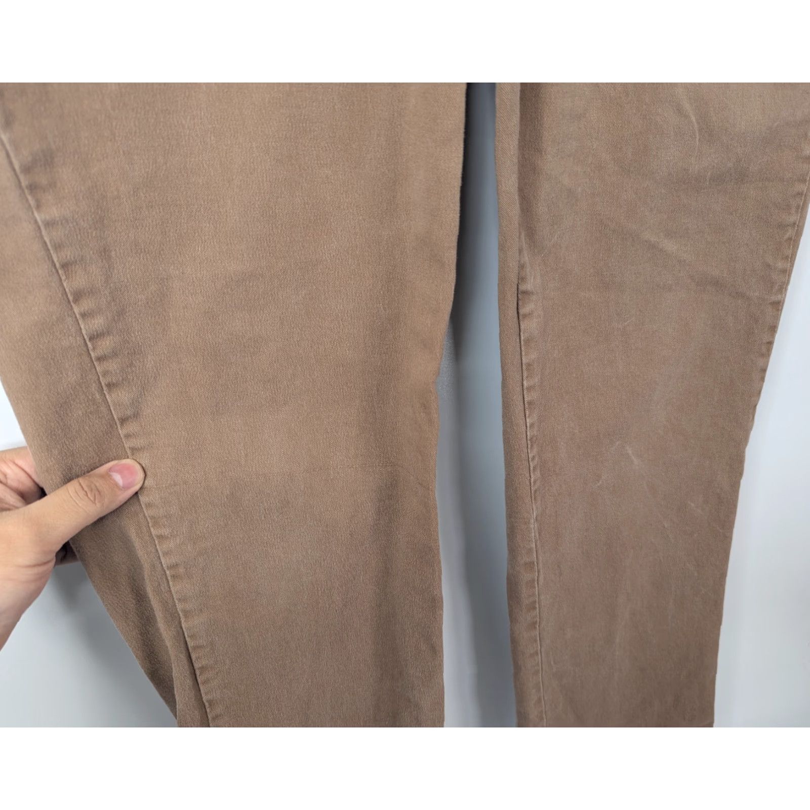 Lee Lee Jeans Womens Size 10 Relaxed Straight Leg Tan Crown Cotton 130223H Jeans Size 32" / US 10 / IT 46 - 3 Thumbnail