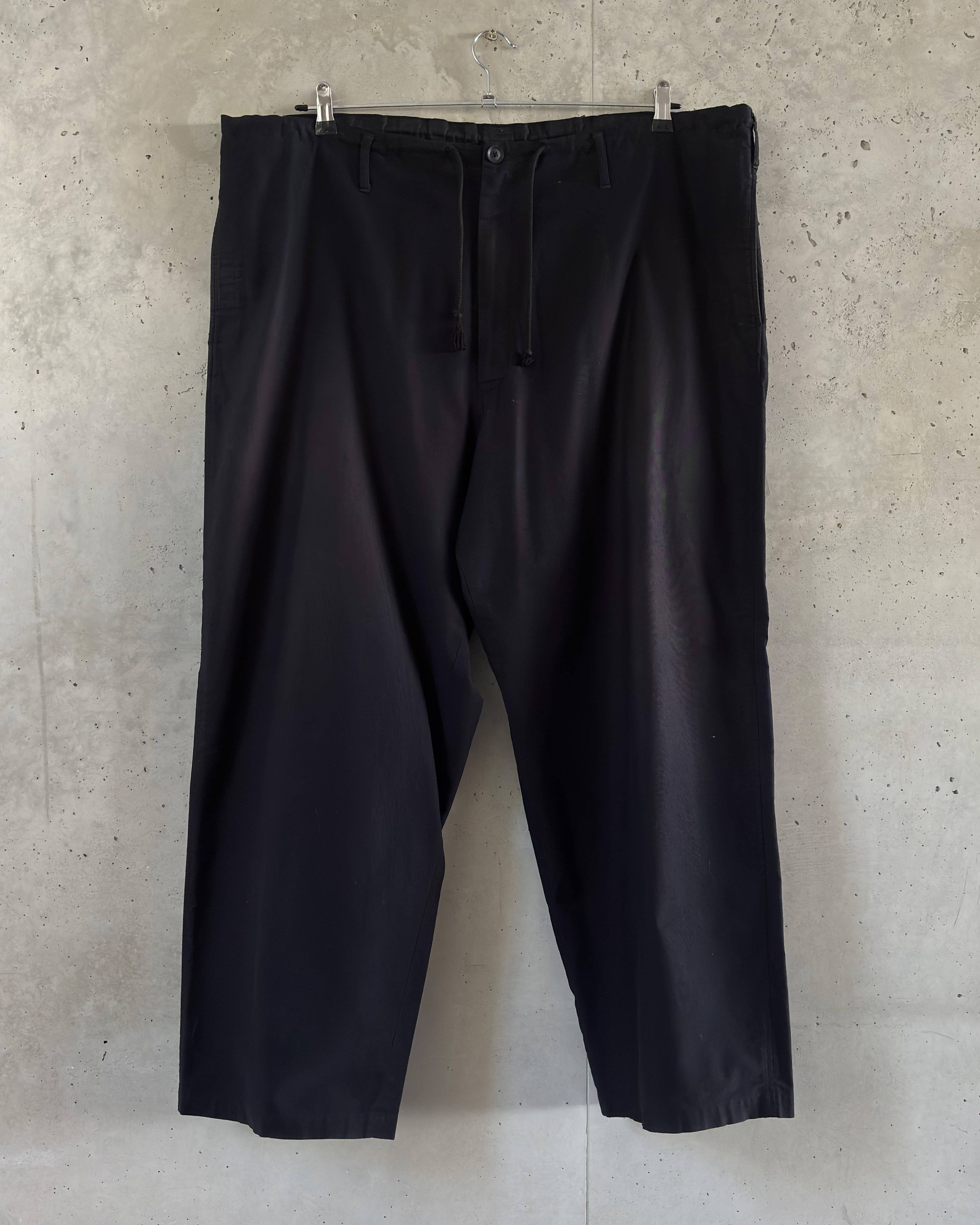 Yohji Yamamoto Yohji Yamamoto Drawstring Pants Navy Size US 34 / EU 50 - 1 Thumbnail