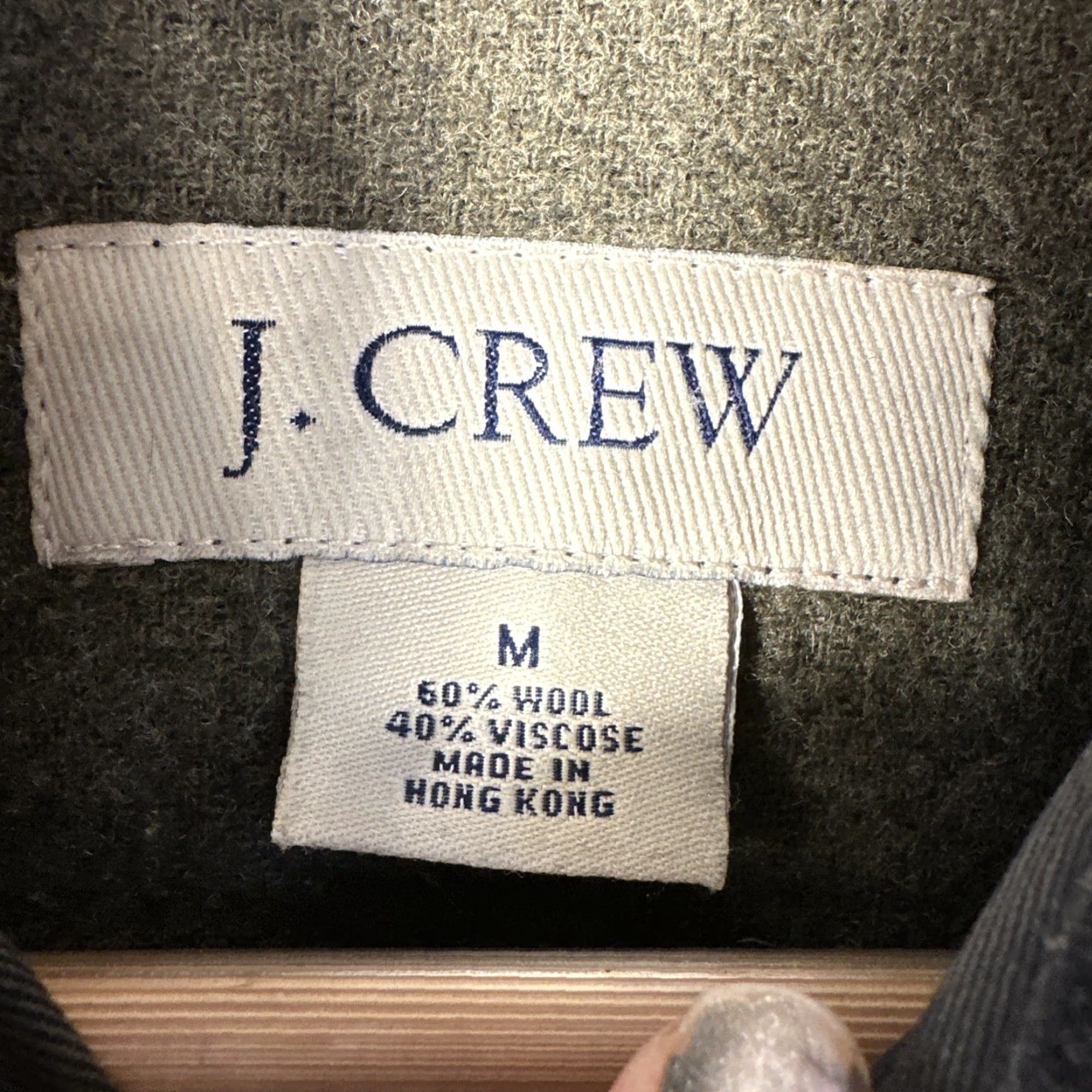 J.Crew VINTAGE J.CREW Shacket Shirt Mens Medium Gray Wool Snap Shacket Collared Pockets Heavyweight Outdoor Classic 90s (Hong Kong) Size US M / EU 48-50 / 2 - 3 Thumbnail