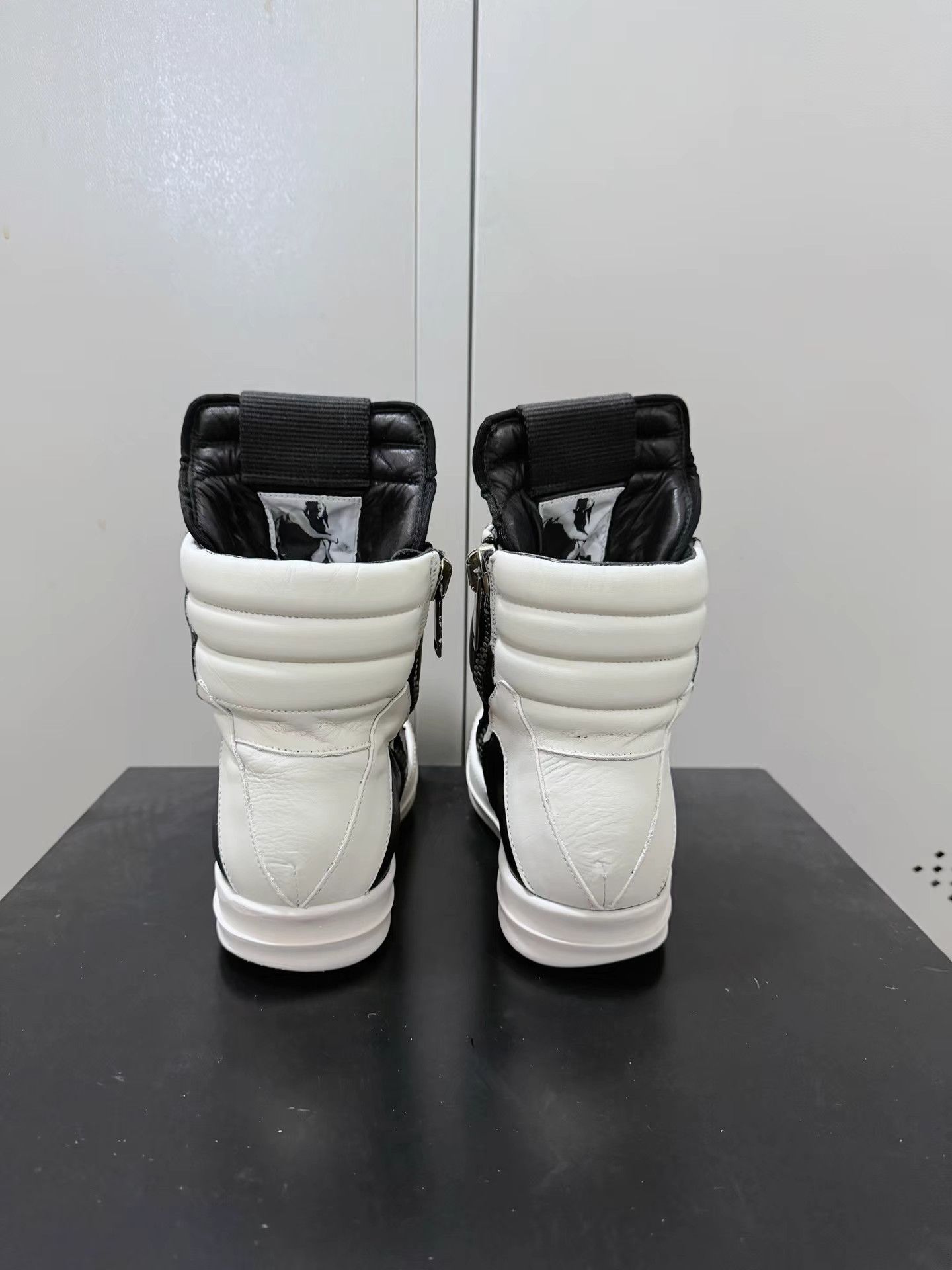 Rick Owens Rick Owens black and white reverse triangle sneakers Size US 5 / IT 35 - 3 Thumbnail