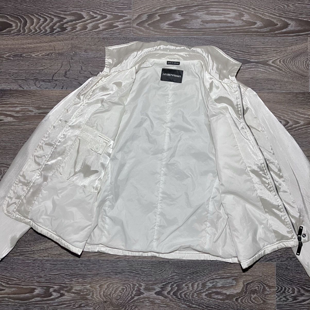Emporio Armani Archive EMPORIO ARMANI Iridescent Silk/Rayon Manouter Jacket Size US M / EU 48-50 / 2 - 10 Thumbnail