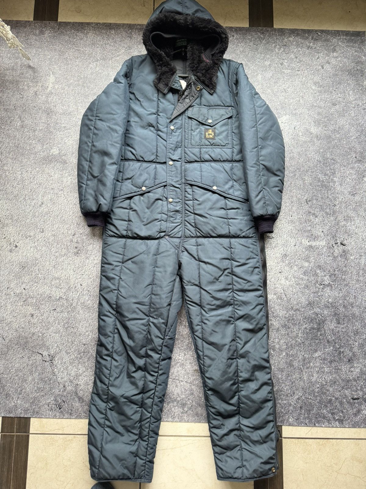 Refrigiwear REFRIGIWEAR waterproof Coverall Suit With Hood Navy Small Size US 32 / EU 48 - 2 Thumbnail