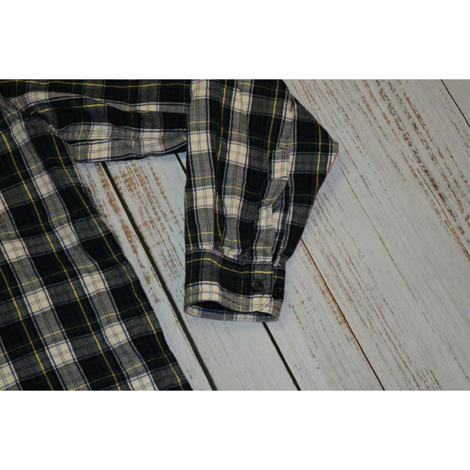 Vintage LL Bean Scotch Plaid Flannel Shirt Large Tall LT Green 100% Cotton Button-Up Shirt, Men, Vintage? No (adjust). Size US L / EU 52-54 / 3 - 2 Thumbnail