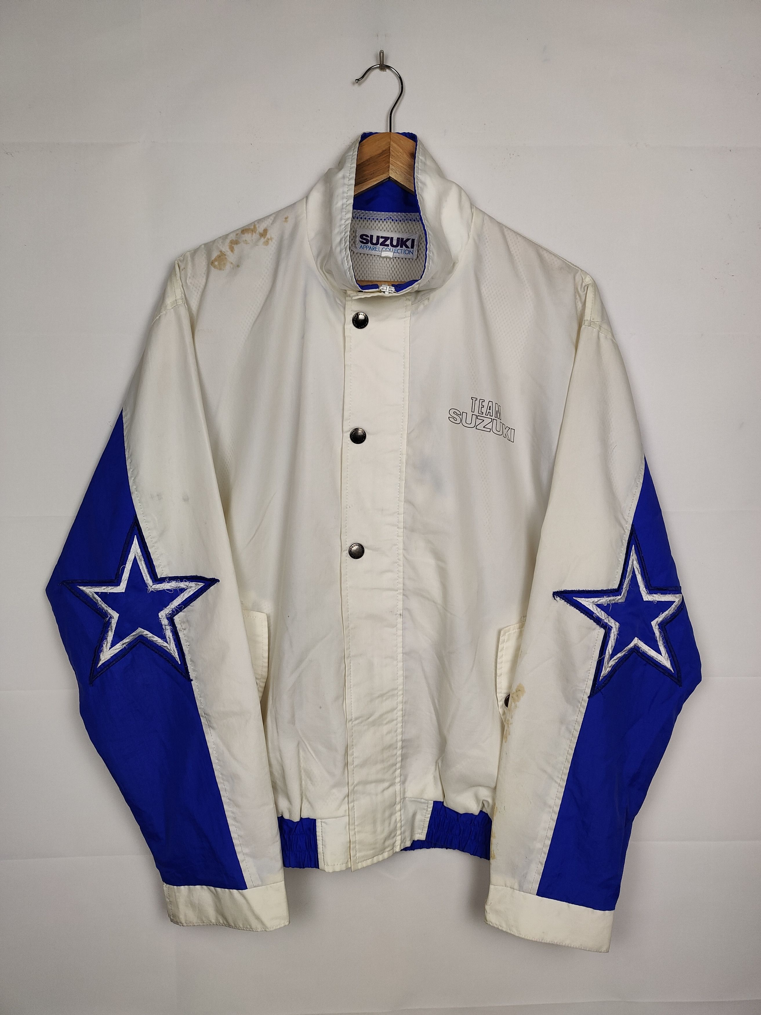 Japanese Brand Vintage Suzuki Racing Services Jacket Size US L / EU 52-54 / 3 - 3 Thumbnail