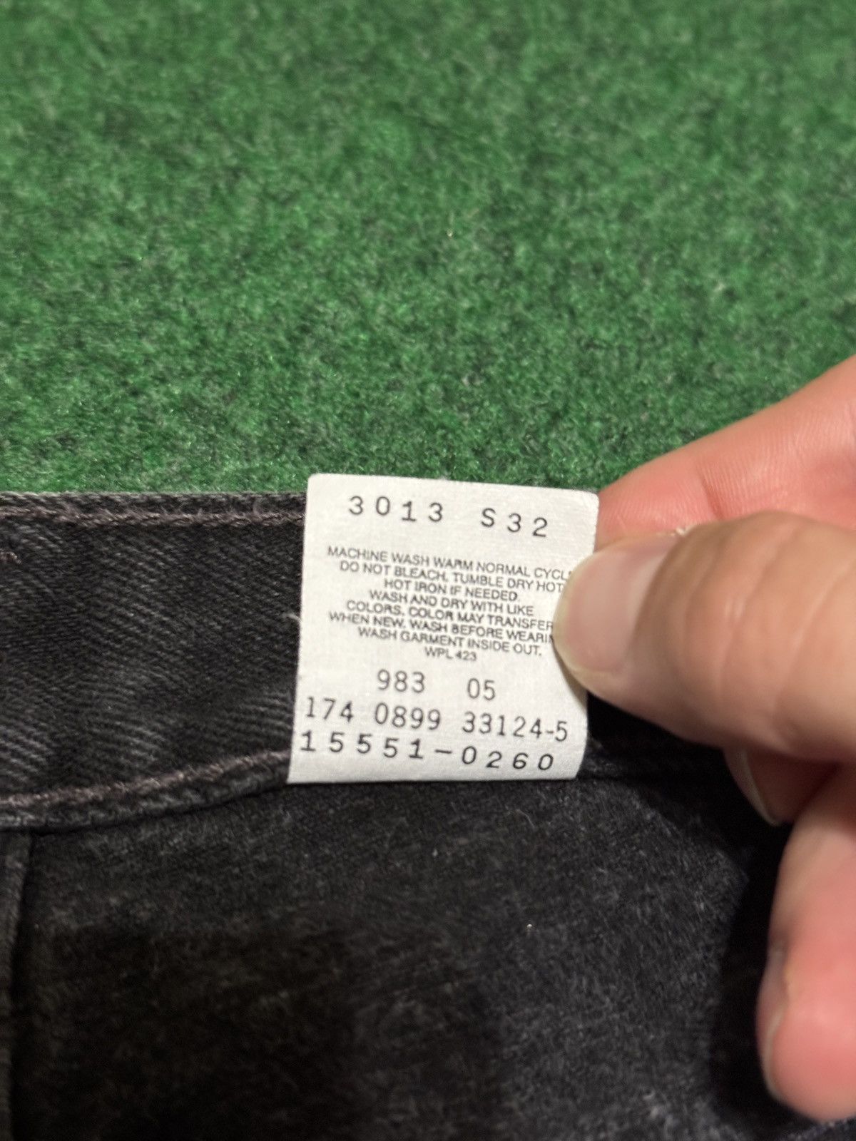 Levi's Vintage Clothing Vintage 90s Levi’s 550 Black Relaxed Fit Taper 28x32 Jeans Size 30" / US 8 / IT 44 - 5 Thumbnail