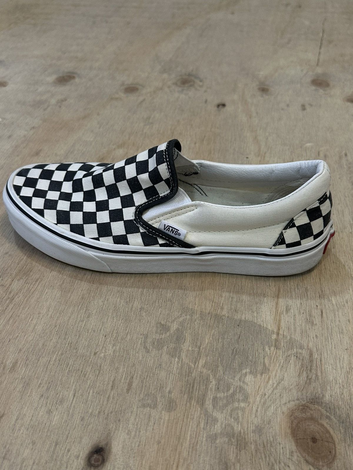 Vans Vans Classic Slip-On Checkerboard Shoe Size US 8 / EU 41 - 3 Thumbnail