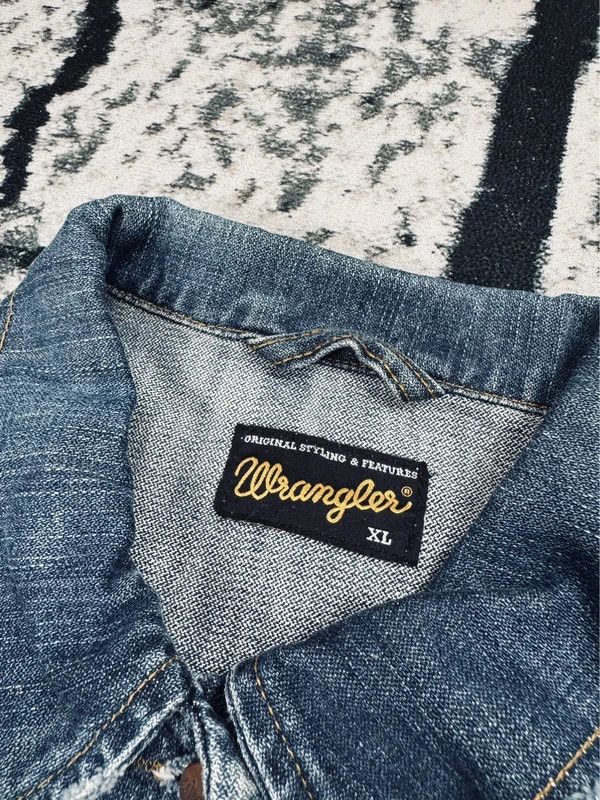 Wrangler Wrangler blue logo denim jacket XL Size XL / US 12-14 / IT 48-50 - 4 Thumbnail