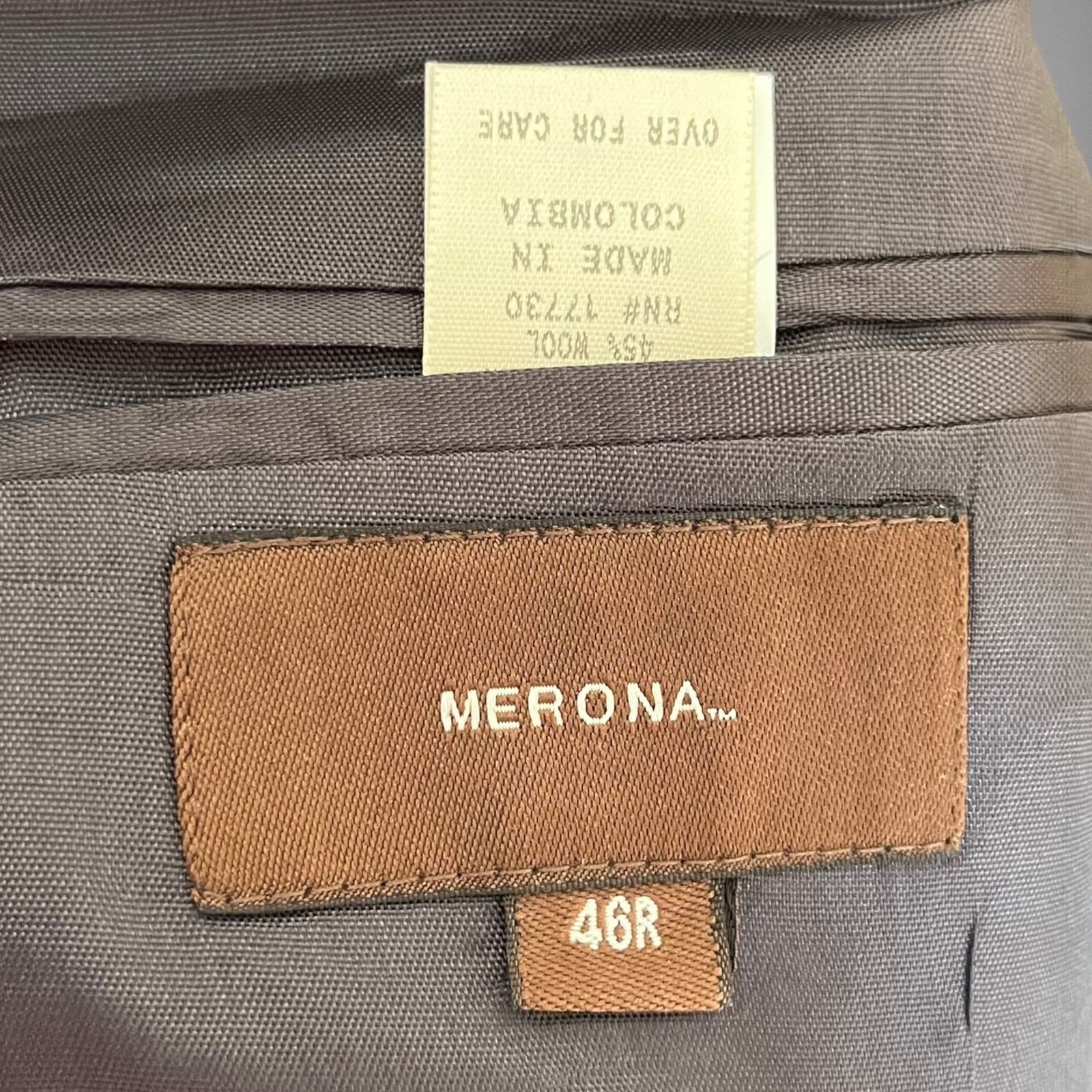 Merona VTG Merona Wool Blend Blazer Jacket Colombia Made 46R Sports Size 46R - 3 Thumbnail