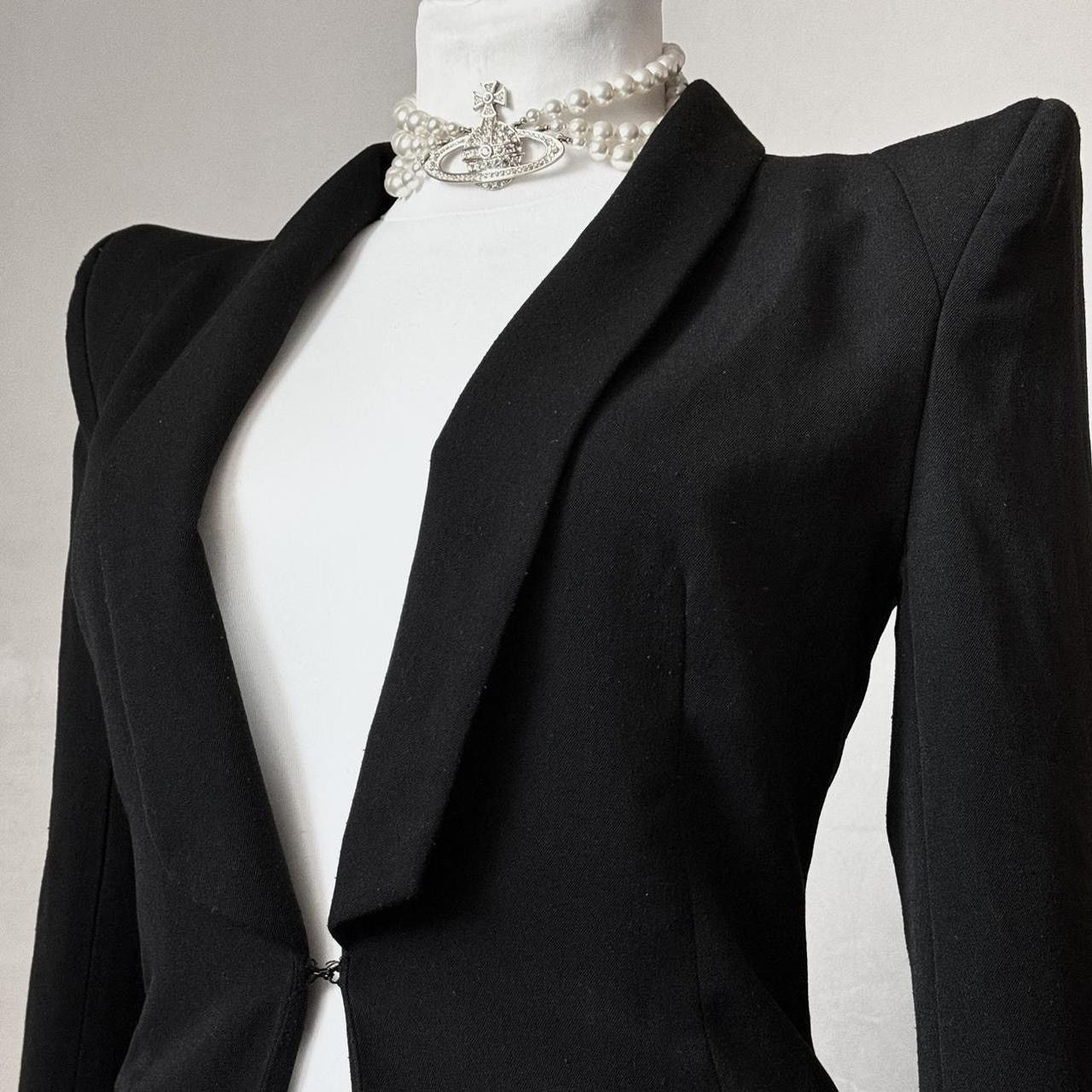Vintage Power shoulders Avant - Garde vintage jacket Size S / US 4 / IT 40 - 3 Thumbnail
