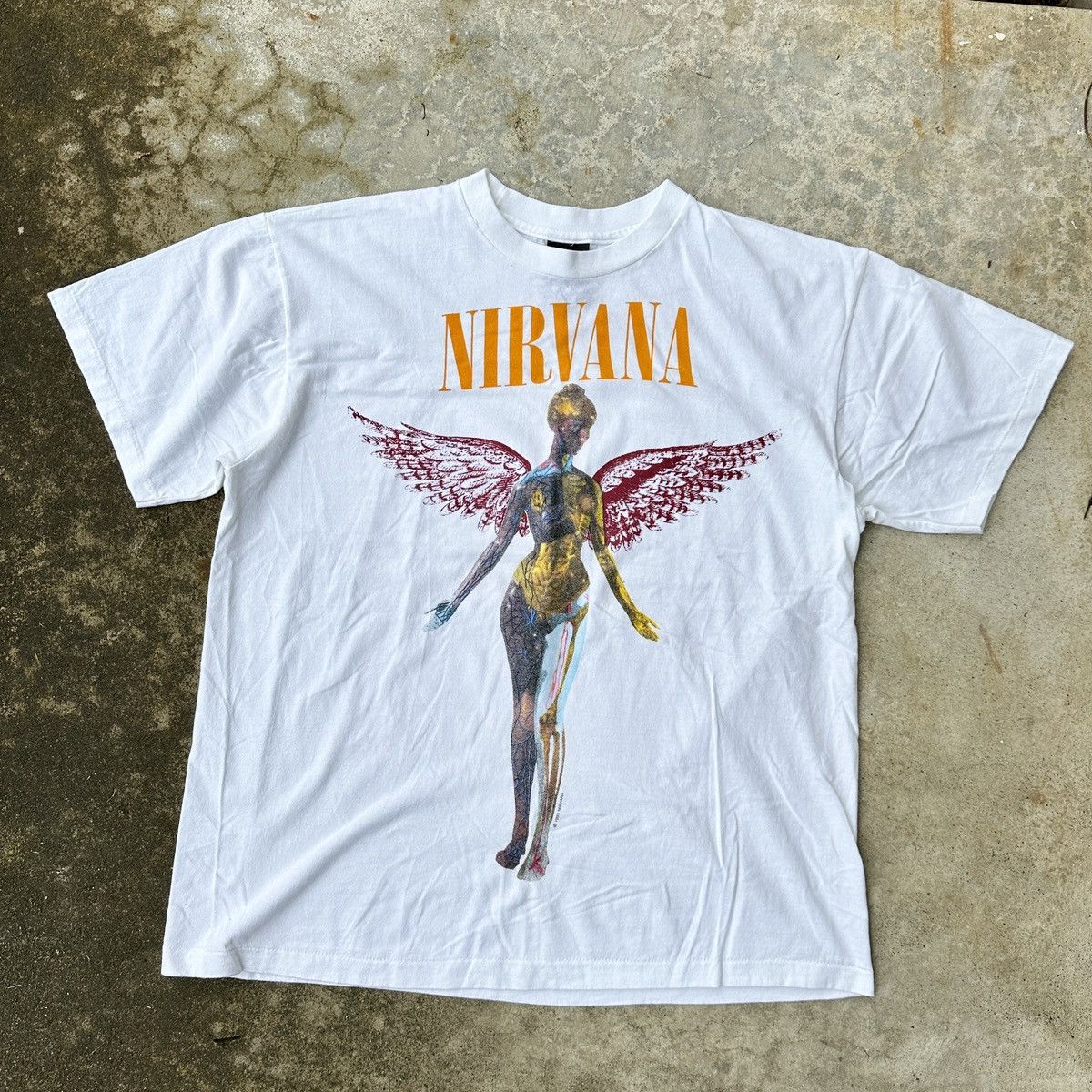 Vintage Single Stitch 1993 Nirvana In Utero bootleg tee | Grailed