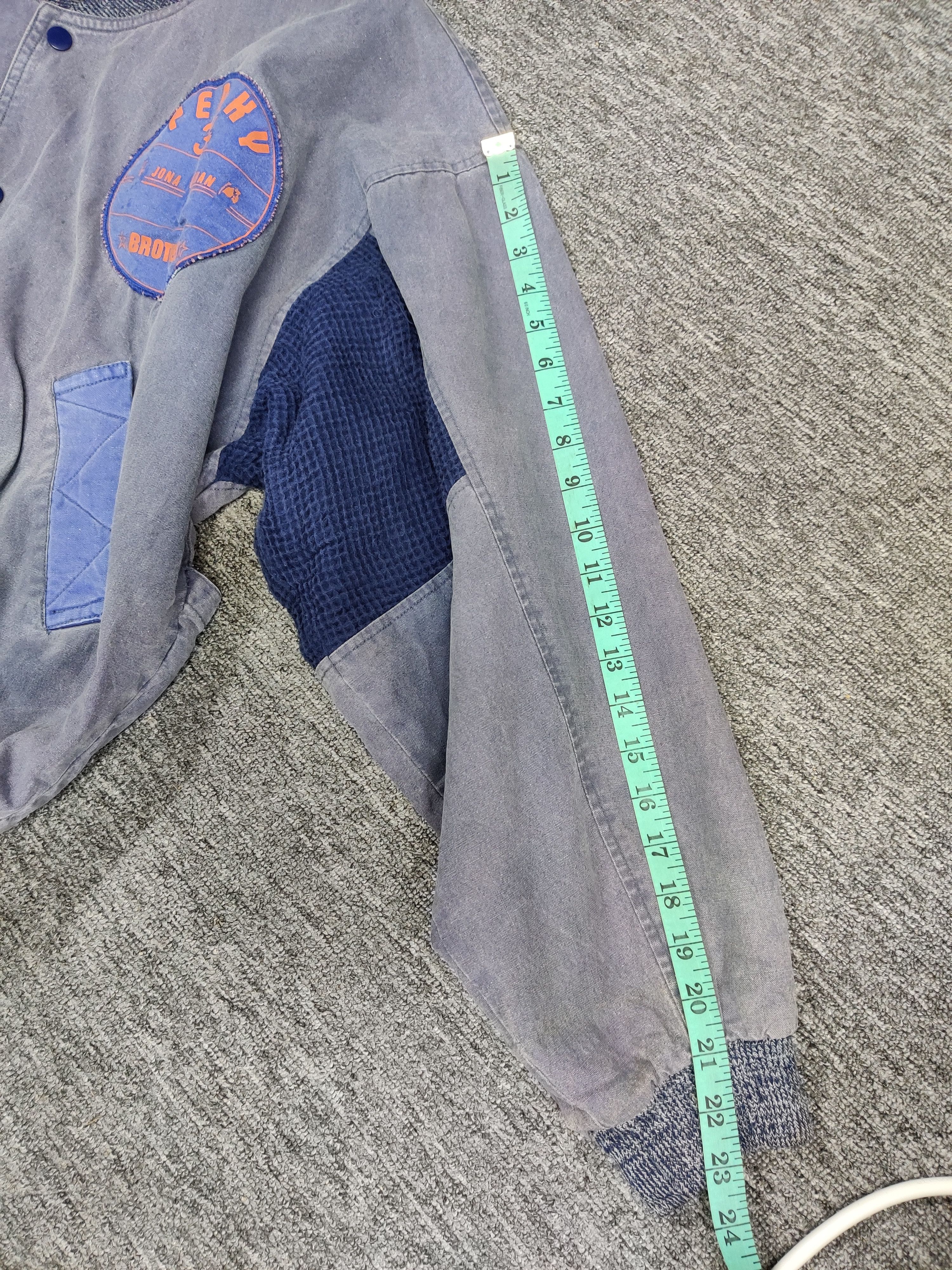 Japanese Brand Vintage King Jonathan Parachute Denim Bomber Jacket Size US XL / EU 56 / 4 - 19 Thumbnail