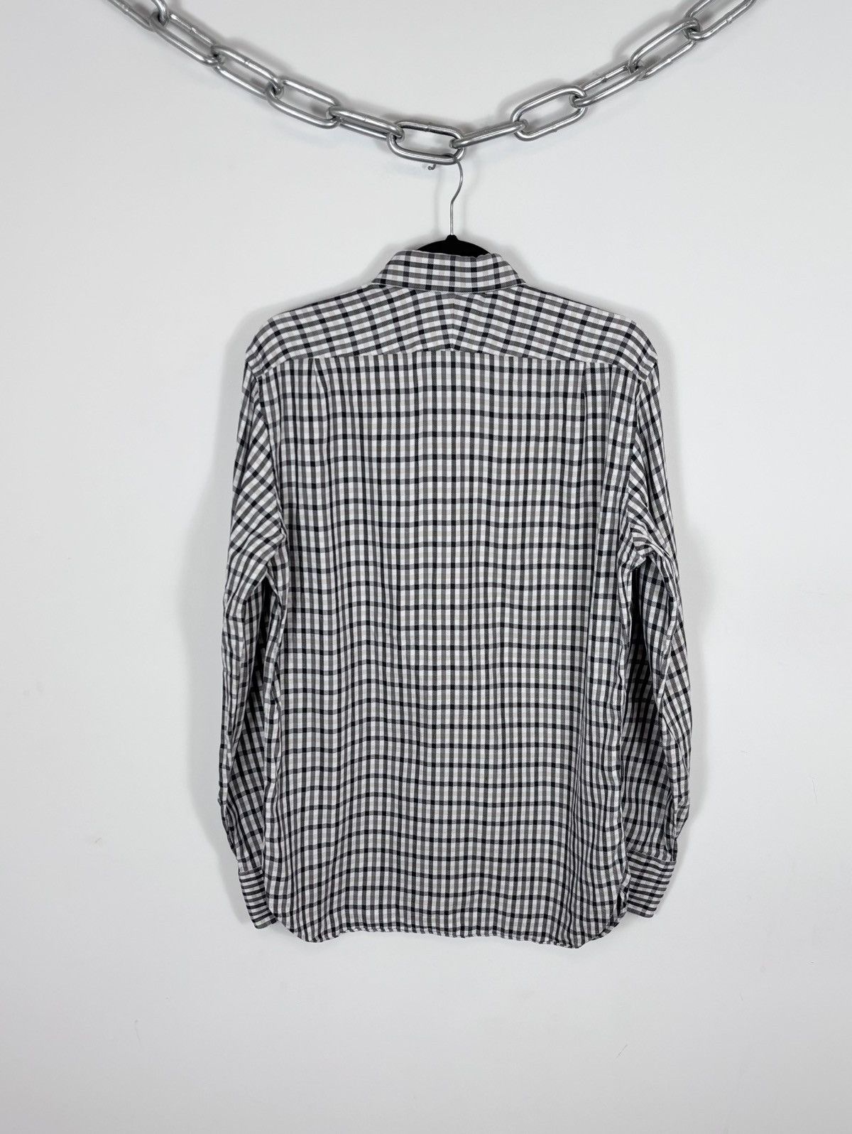 Tom Ford Tom Ford Men’s Gingham Check Dress Shirt Long Sleeve Size US M / EU 48-50 / 2 - 13 Thumbnail