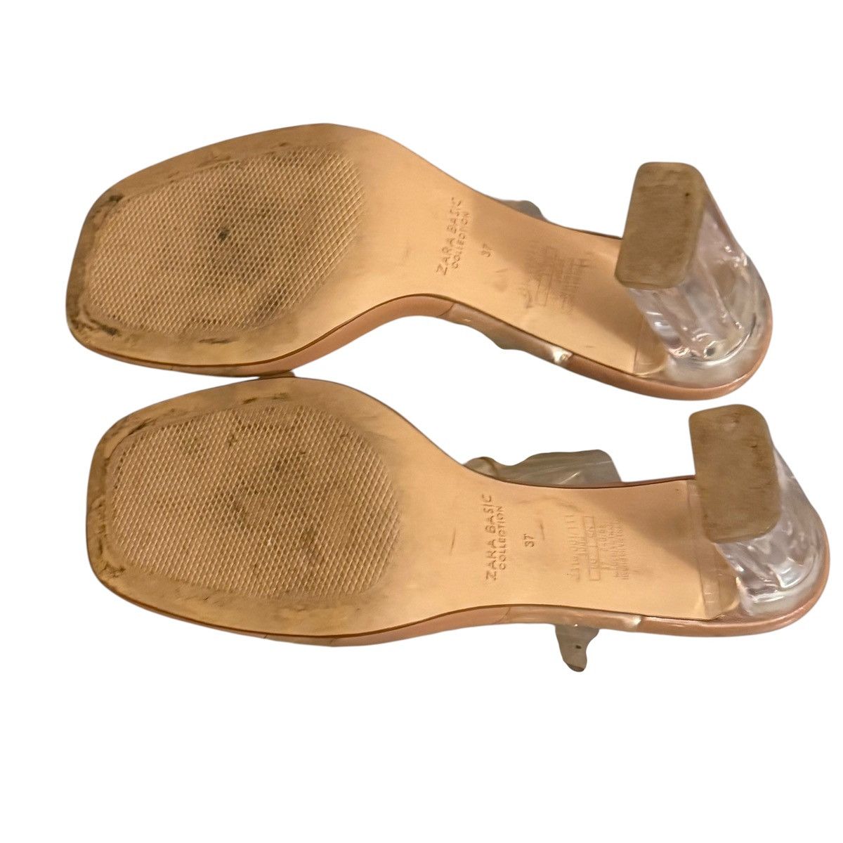 Zara Zara Basics clear heel/clear straps sandals Size US 6.5 / IT 36.5 - 6 Thumbnail