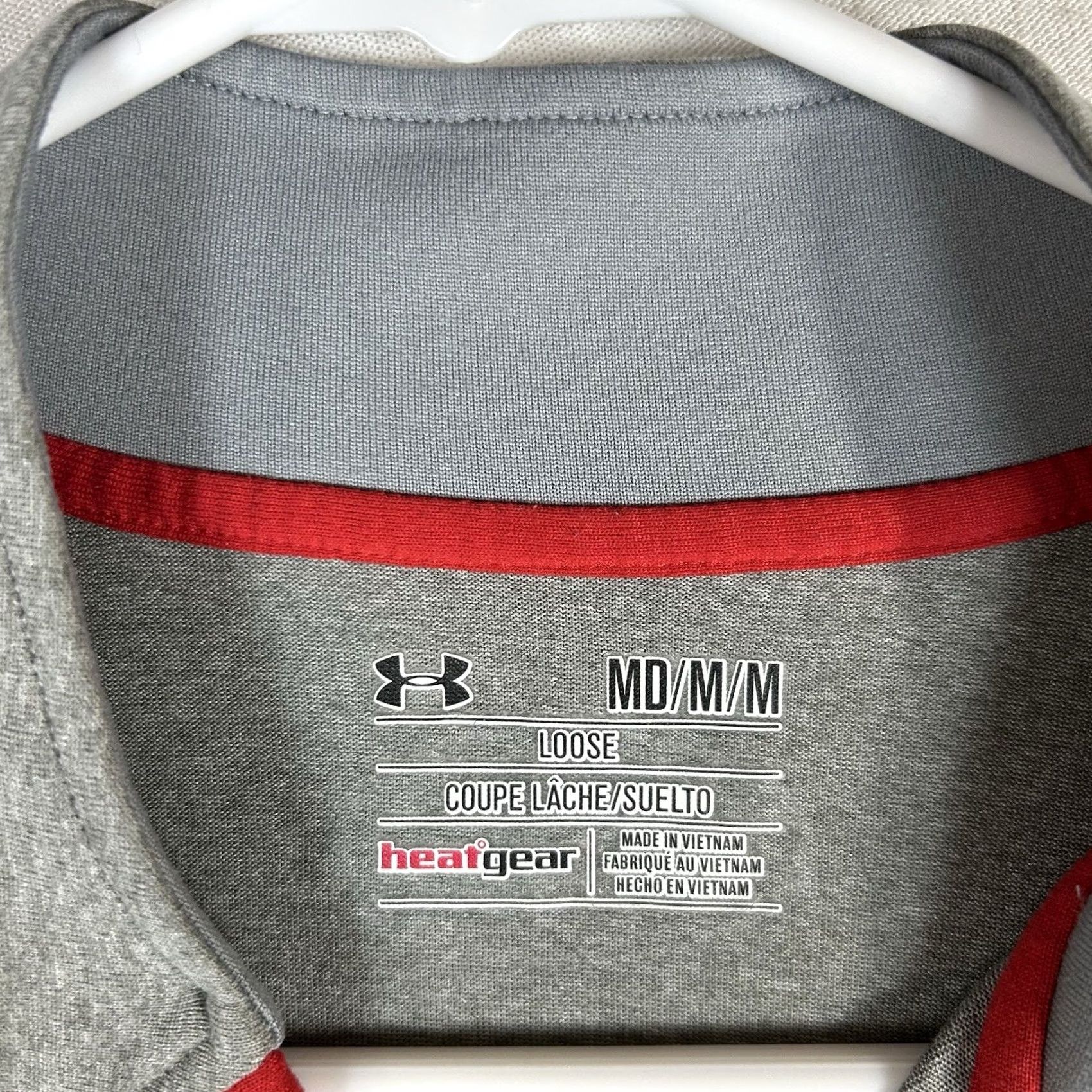 Under Armour Under Armour HeatGear Pullover 1/4 Zip Shirt Mens M Gray Long Sleeve Mock Neck Activewear Cross Training Gym Running Golf Vas Cup Size US M / EU 48-50 / 2 - 4 Thumbnail