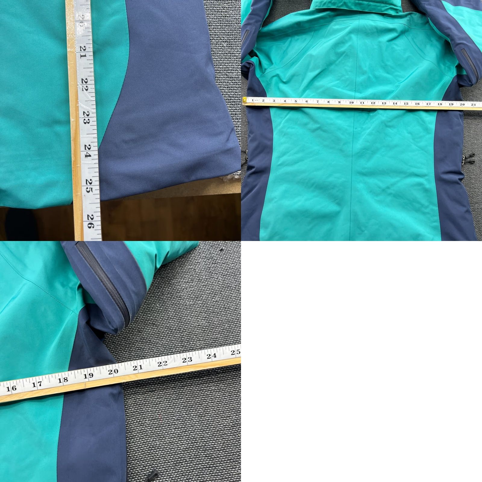 Patagonia Patagonia Jacket Womens Medium Gore-Tex Hooded Powder Bowl Green Blue Teal Zip Full Zip Wind-Resistant Water-Resistant casual travel Size M / US 6-8 / IT 42-44 - 9 Thumbnail