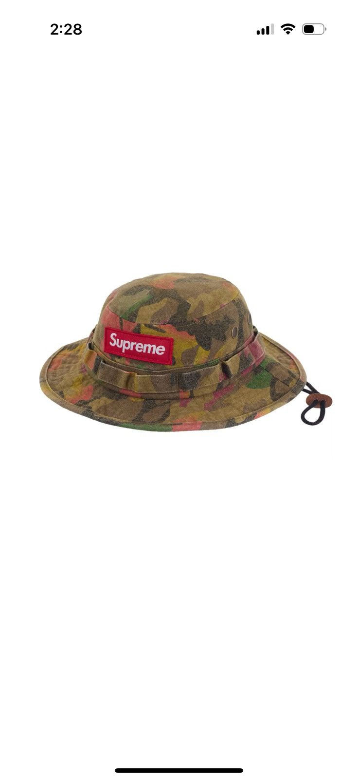 Supreme Supreme Washed Canvas Boonie SS24 “Tan Camo” Size ONE SIZE - 1 Thumbnail
