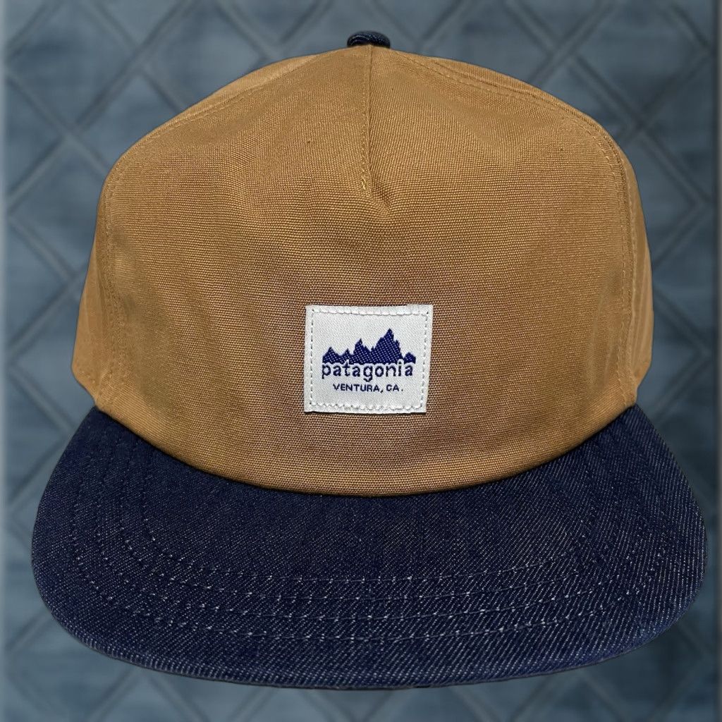 Patagonia Patagonia Hat Snapback Cap Adjustable Range Brown Tan Cotton Polyester One Size Men Size ONE SIZE - 1 Thumbnail