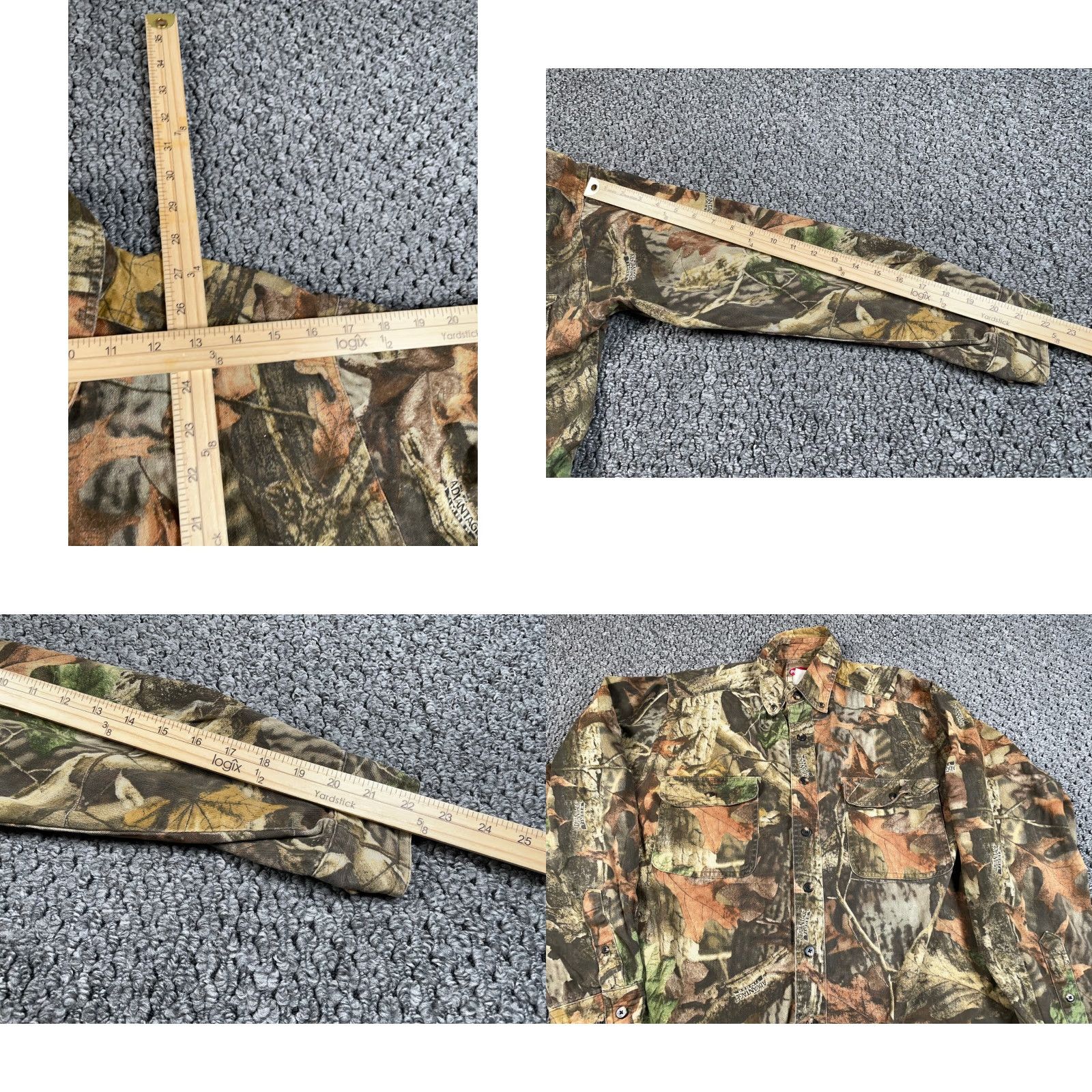 Wrangler VINTAGE Wrangler Pro Gear Camouflage Flannel Shirt Men M Brown Contrast Pattern 90s Outdoor Workwear Cap Size US M / EU 48-50 / 2 - 8 Thumbnail