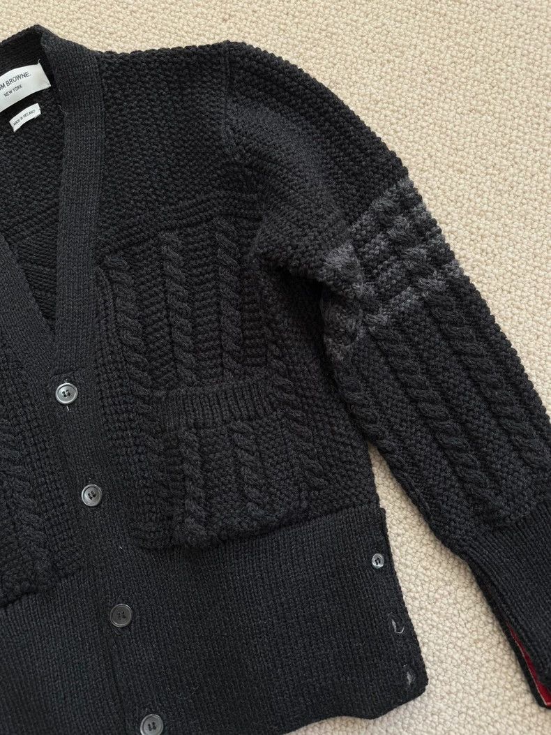 Thom Browne Thom Browne size2 Four bar striped wool sweater Size US M / EU 48-50 / 2 - 2 Thumbnail
