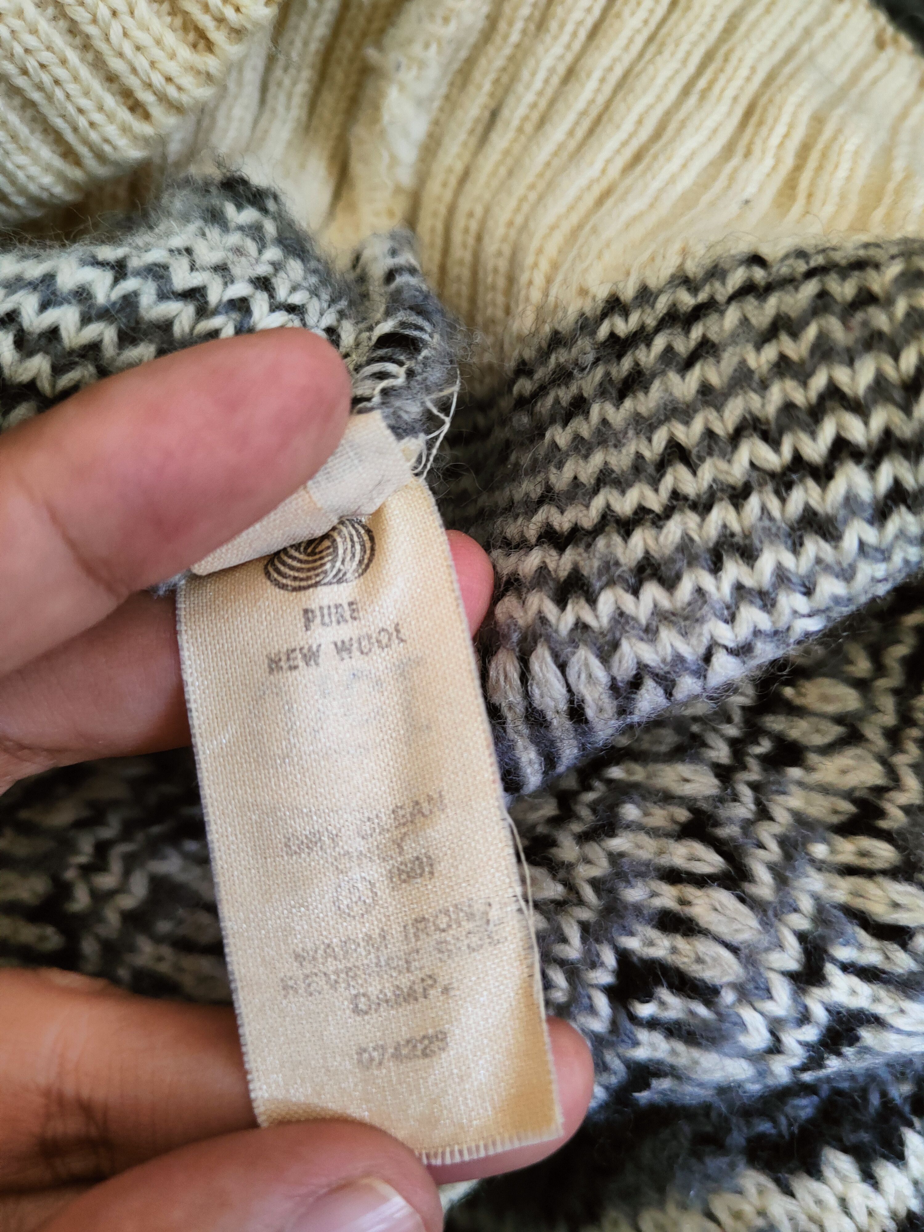 Vintage DL Sovrano Ivory Black Knitwear Sweatshirts #46-161 Size US L / EU 52-54 / 3 - 11 Thumbnail