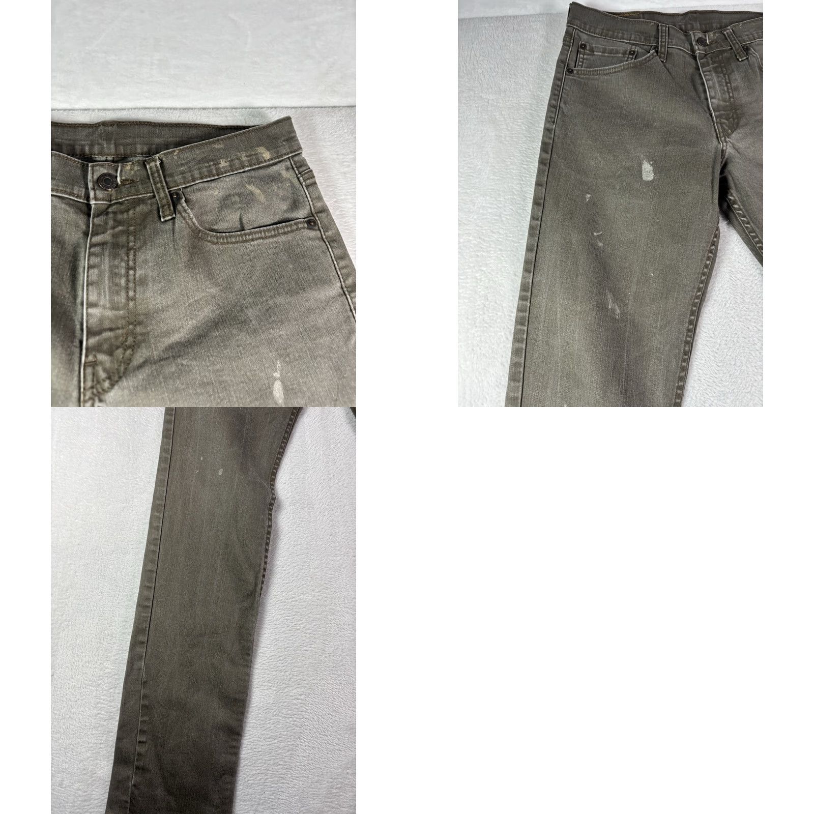 Levi's Levi's 511 Jeans Men Slim Fit 32x36 Tan Gray Denim 5-Pocket Straight Button Zip N/A Size US 32 / EU 48 - 10 Thumbnail