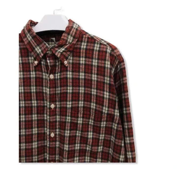 Flannel × Japanese Brand Japanese Brand Uniqlo Plaid Tartan Flannel Shirt 👕 Size US L / EU 52-54 / 3 - 2 Thumbnail