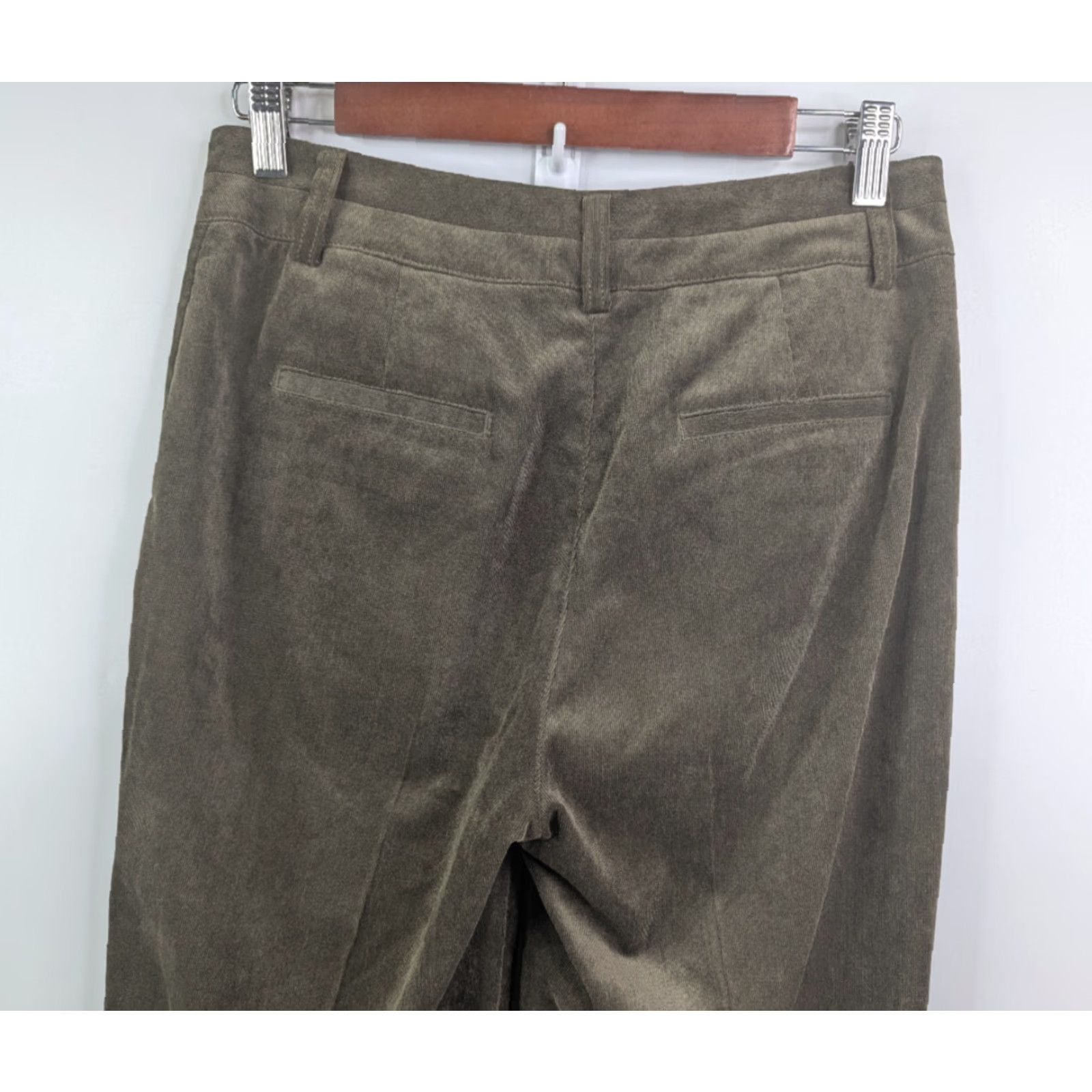 Coldwater Creek Coldwater Creek Womens Whisper Corduroy Tousers Pants Size 4 Olive Green Size 27" / US 4 / IT 40 - 4 Thumbnail