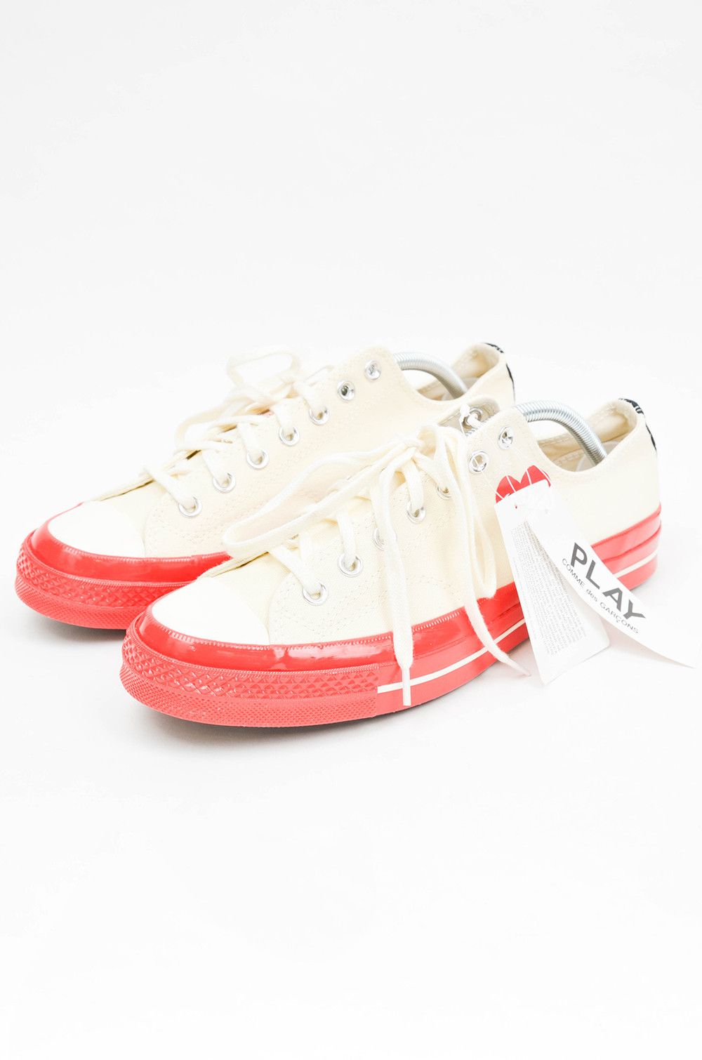 Comme des Garcons × Vans CDG Play Converse Chuck Taylor Low Red Sole Sneakers US 10 Size US 10 / EU 43 - 7 Thumbnail