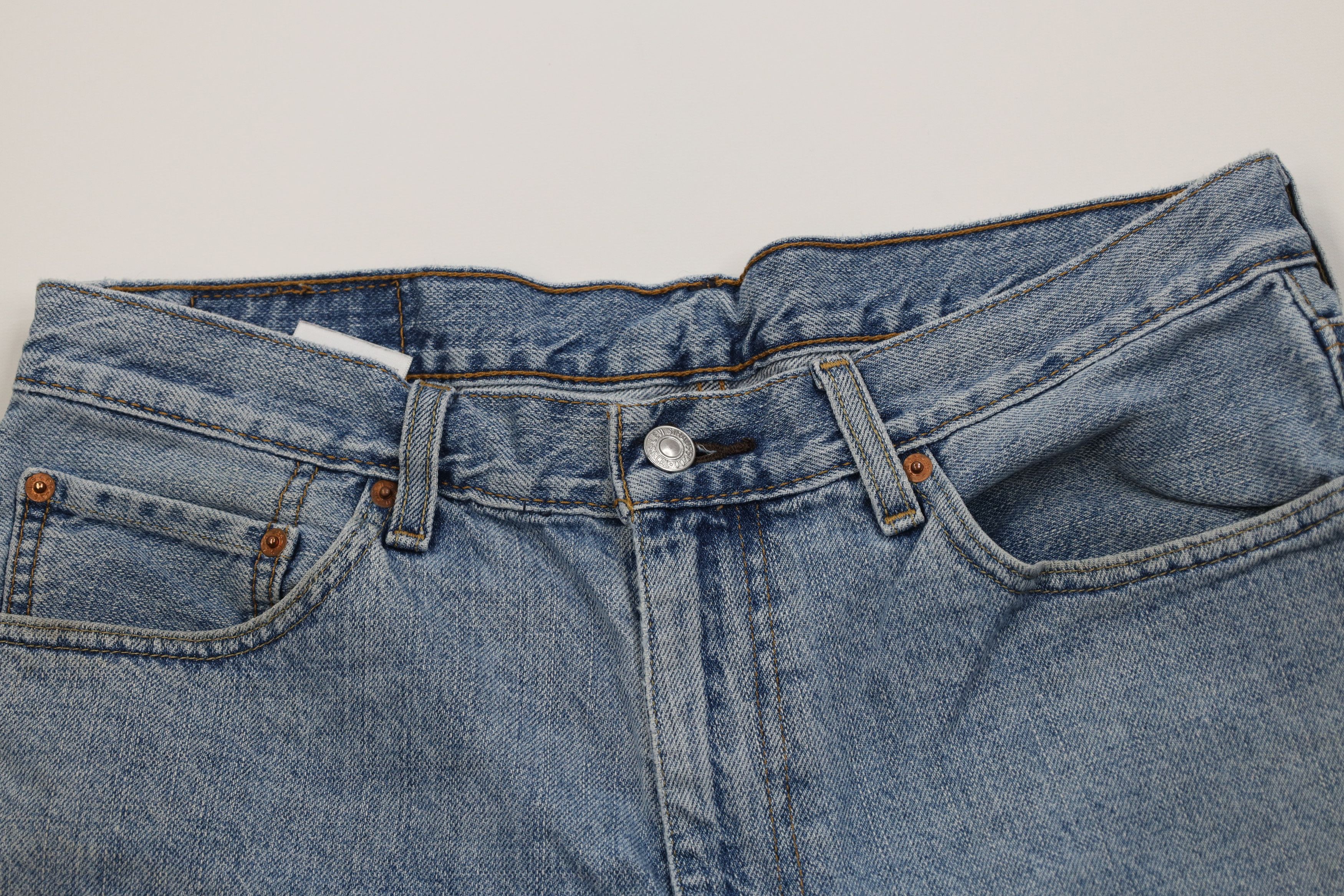 Levi's Vintage Y2K Levis 550 Fit Denim Jean Shorts Jorts Blue Size US 34 / EU 50 - 2 Thumbnail