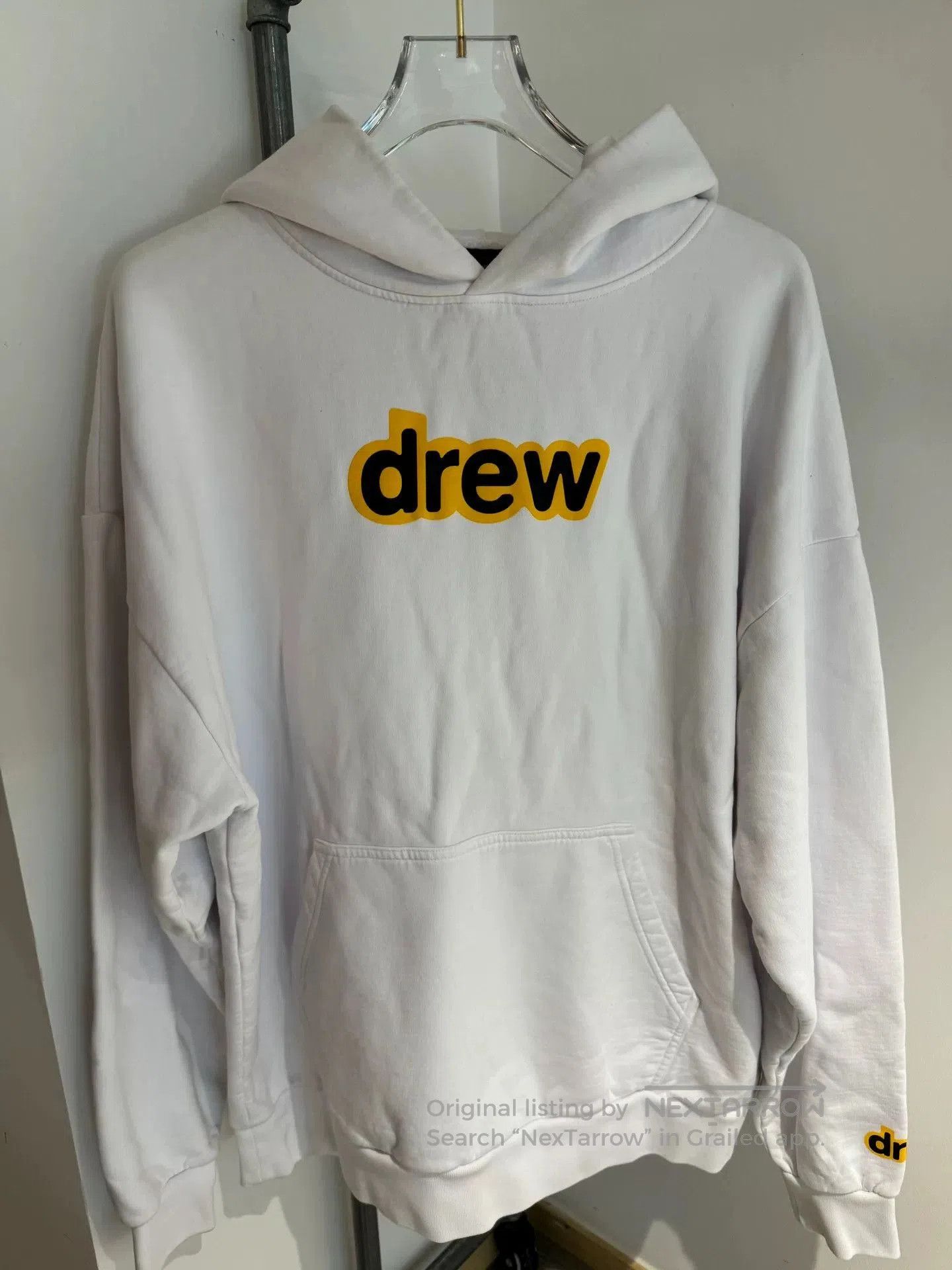 Drew House drew house logo long sleeve hoodie white. Size US M / EU 48-50 / 2 - 1 Thumbnail