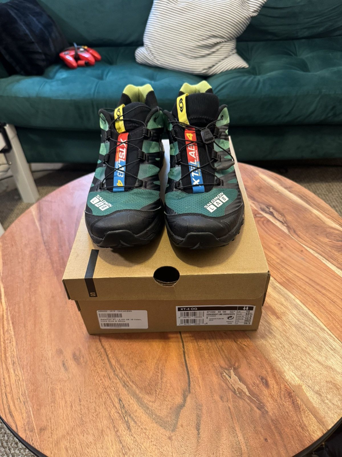 Salomon Salomon XT-4 Eden Bright Lime Green Size US 10.5 / EU 43-44 - 1 Thumbnail