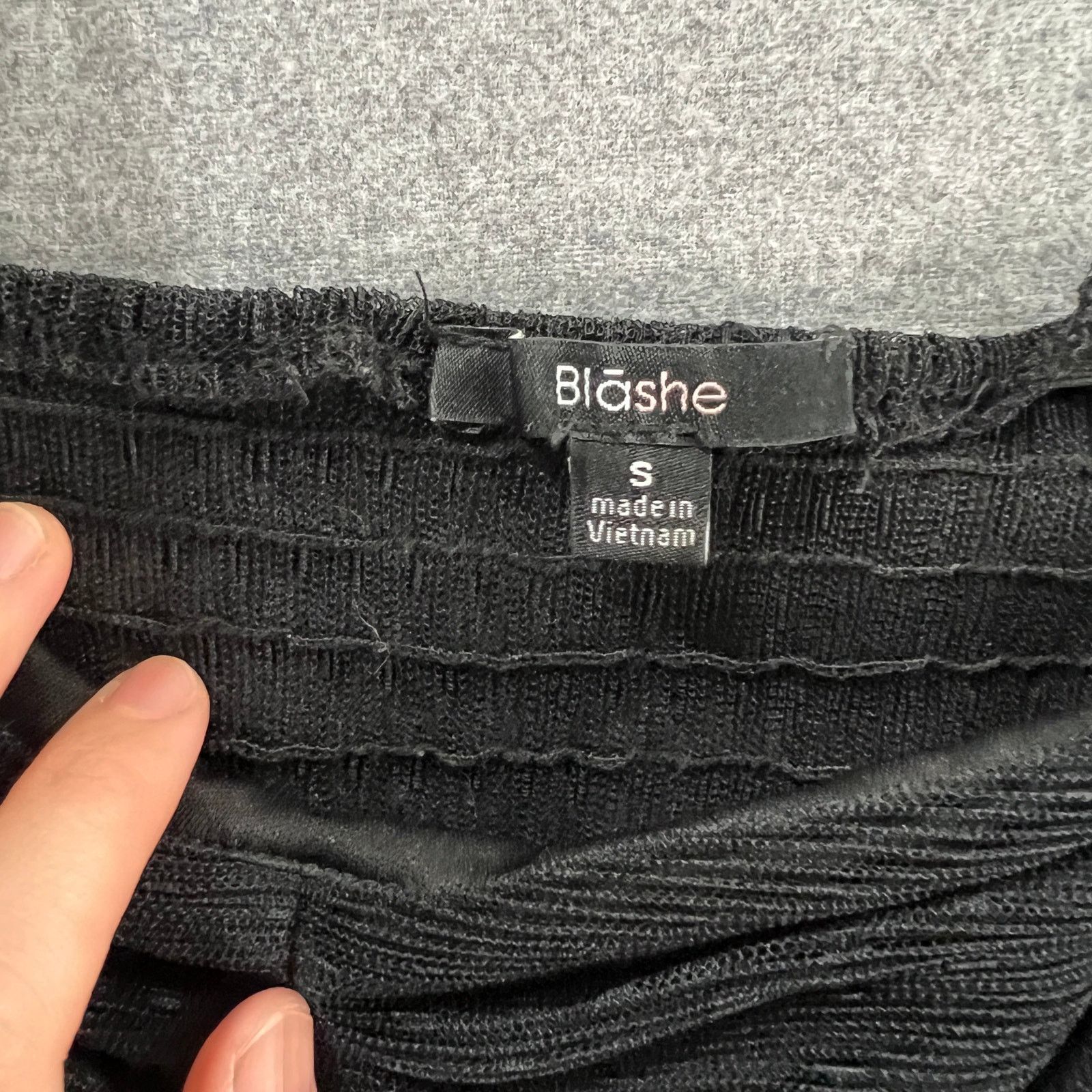 Other Blashe Black Sheer Mesh Bodysuit Top Women Small Black Size S / US 4 / IT 40 - 3 Thumbnail