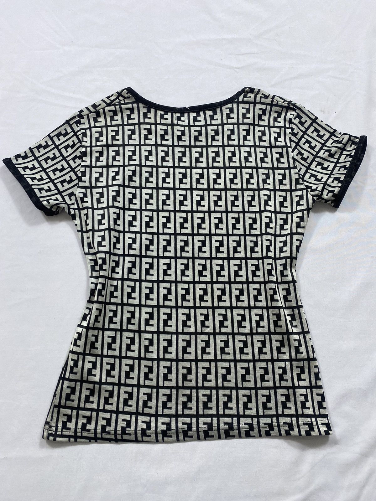 Fendi Vintage Fendi Monogram Short Sleeve Size S / US 4 / IT 40 - 7 Thumbnail
