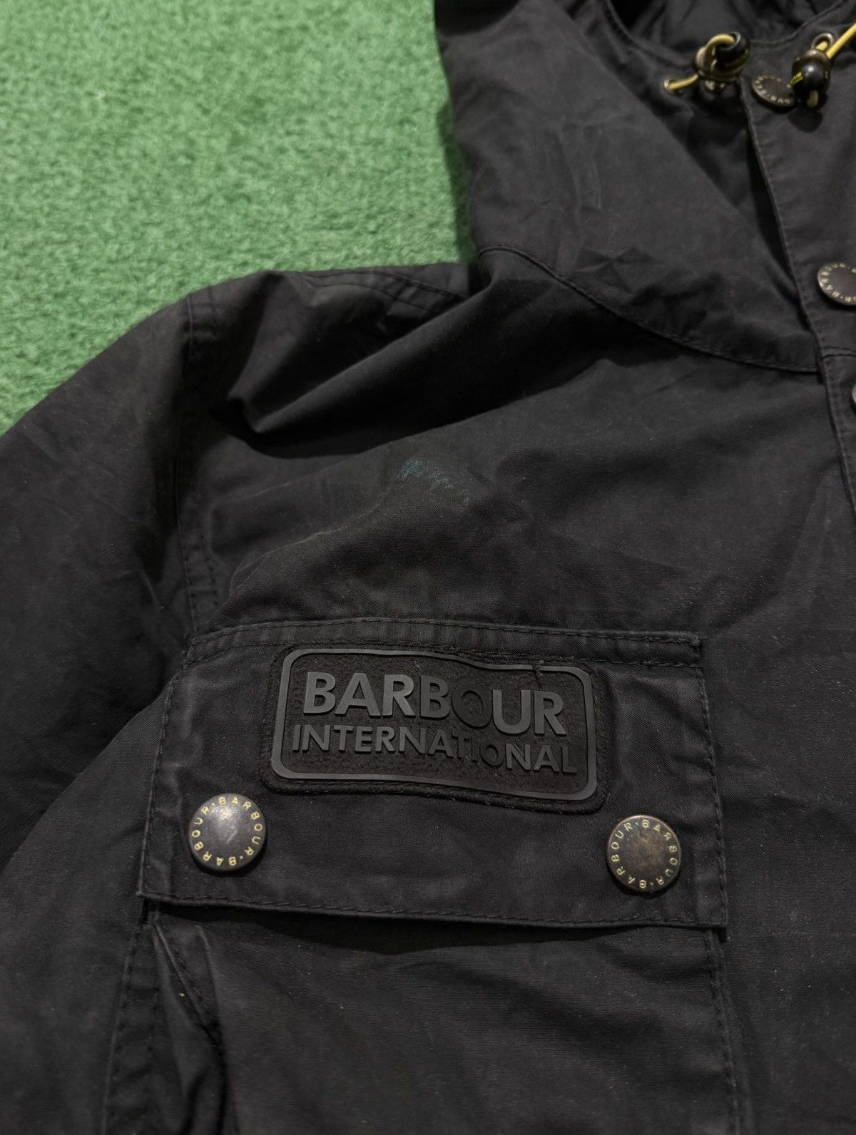 Barbour Barbour International Fog Parka Wax Cotton Jacket Size US M / EU 48-50 / 2 - 9 Thumbnail