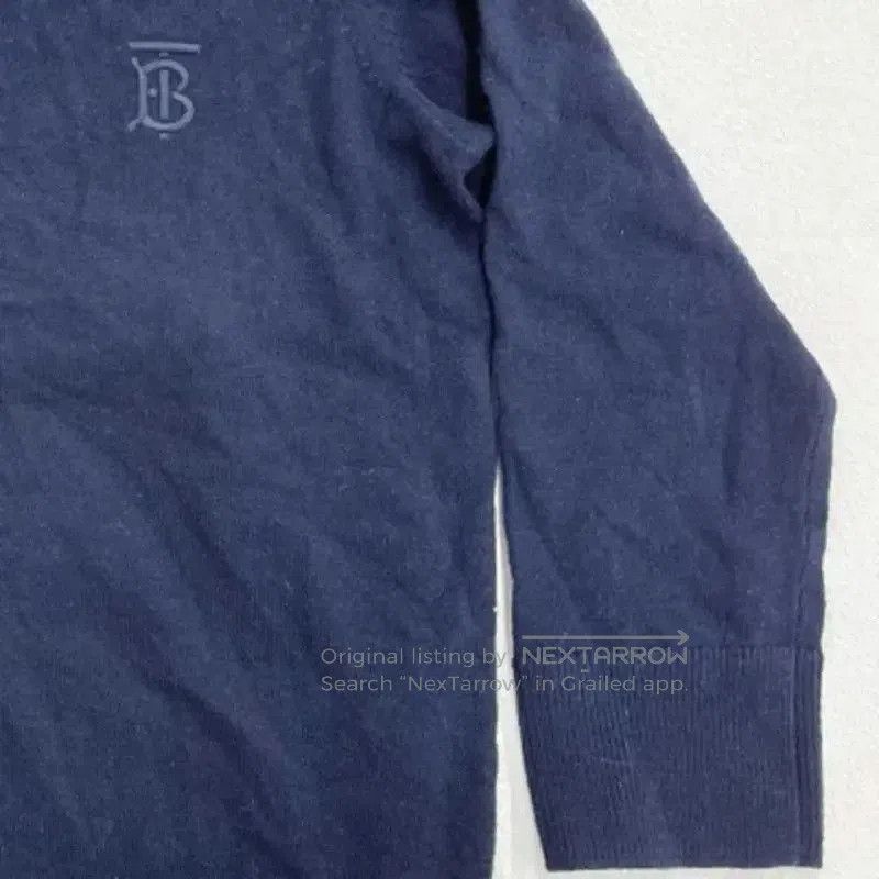 Burberry Burberry Navy Blue Cashmere Men's Knit Sweater. Size US S / EU 44-46 / 1 - 3 Thumbnail