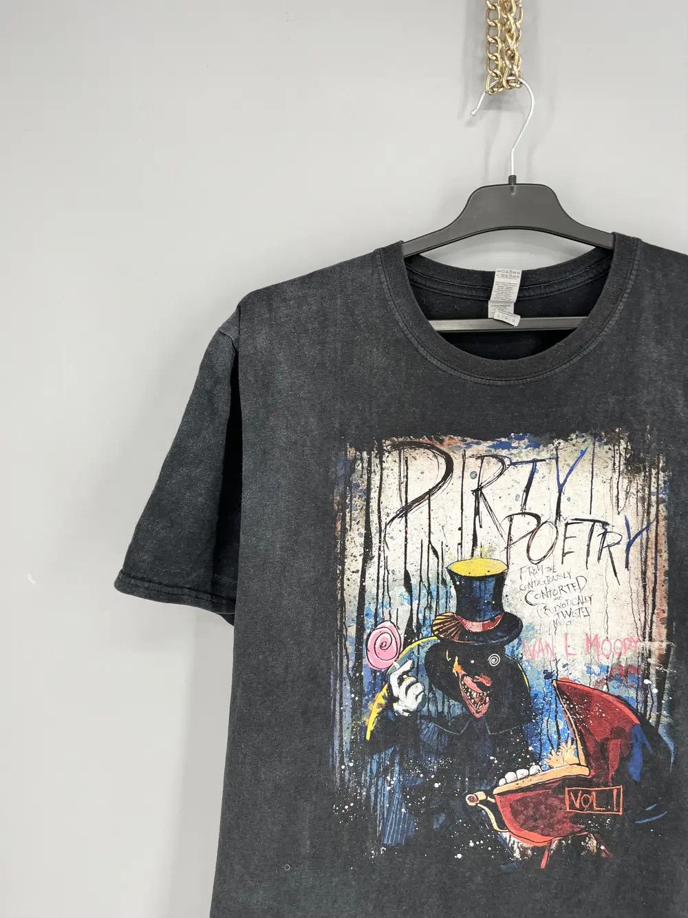 Band Tees × Vintage Vintage Ivan L. Moody's - Dirty Poetry Cover Art T-Shirt Size US L / EU 52-54 / 3 - 4 Thumbnail
