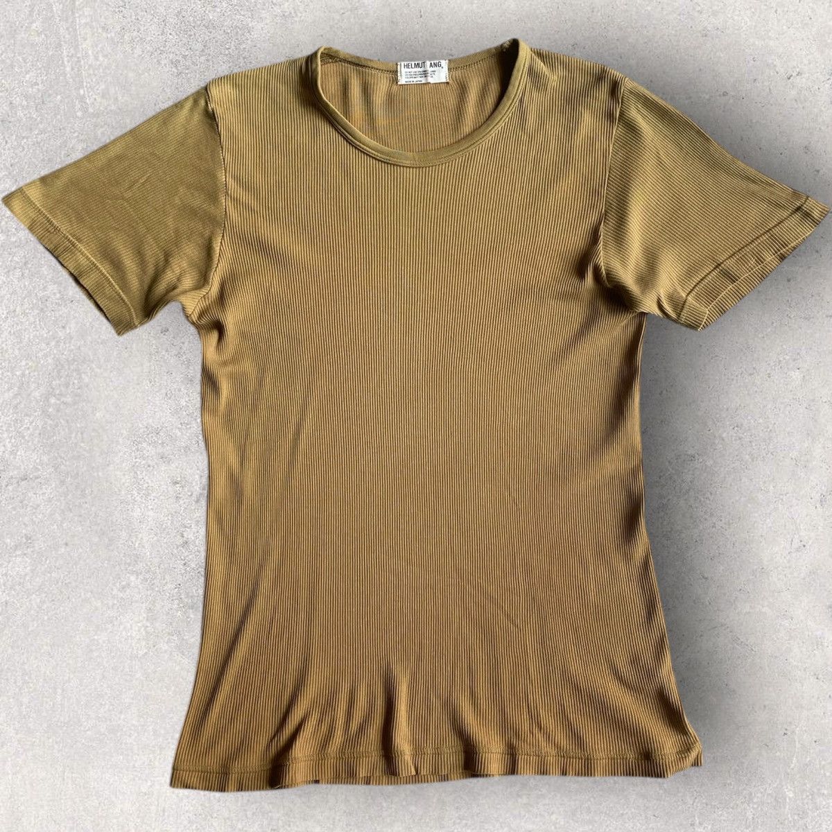 Helmut Lang 90’s Archive Micro Ribbed T Shirt Size US S / EU 44-46 / 1 - 3 Thumbnail