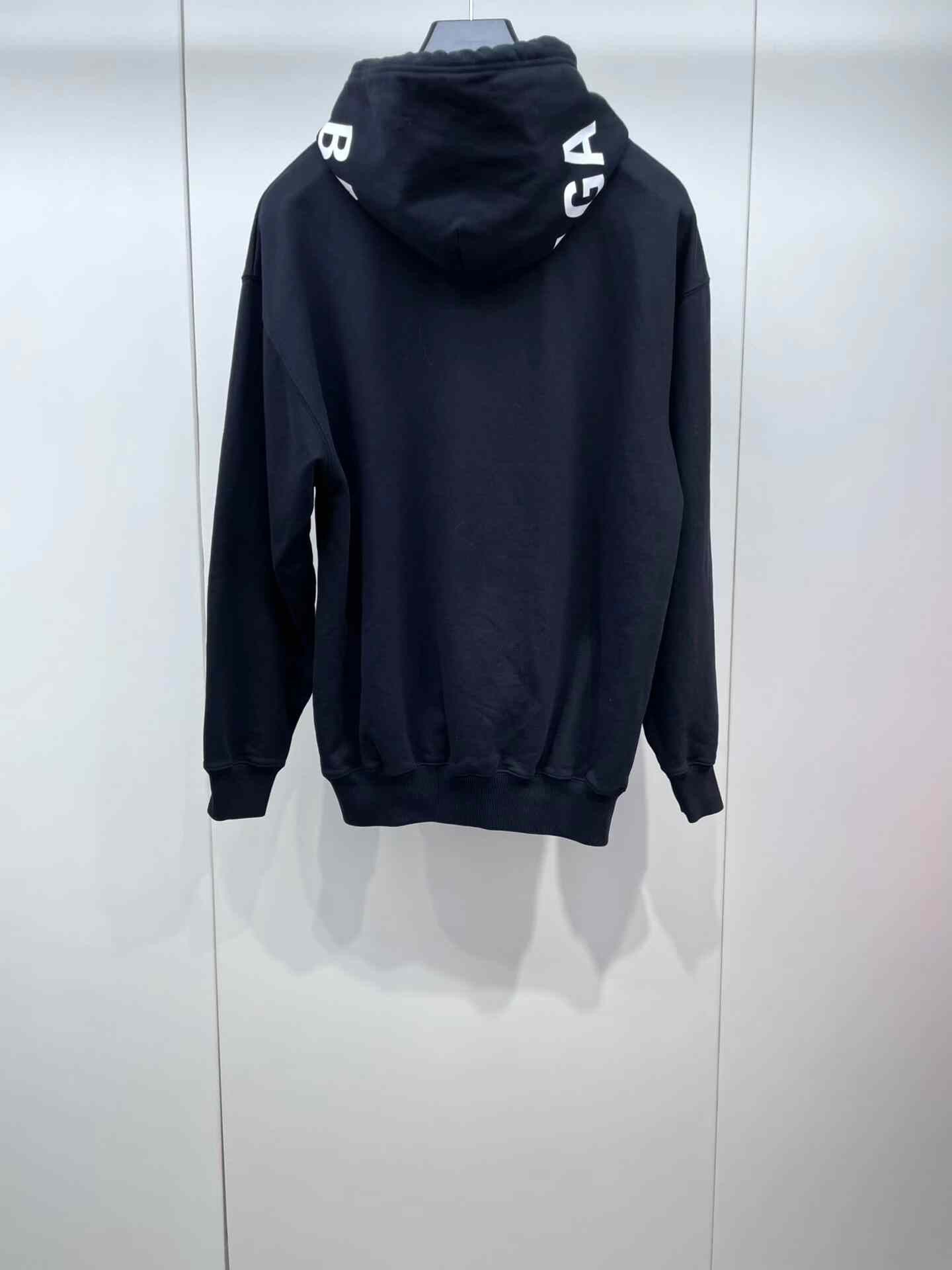 Balenciaga Balenciaga Letter Black Hoodie Size US M / EU 48-50 / 2 - 1 Thumbnail