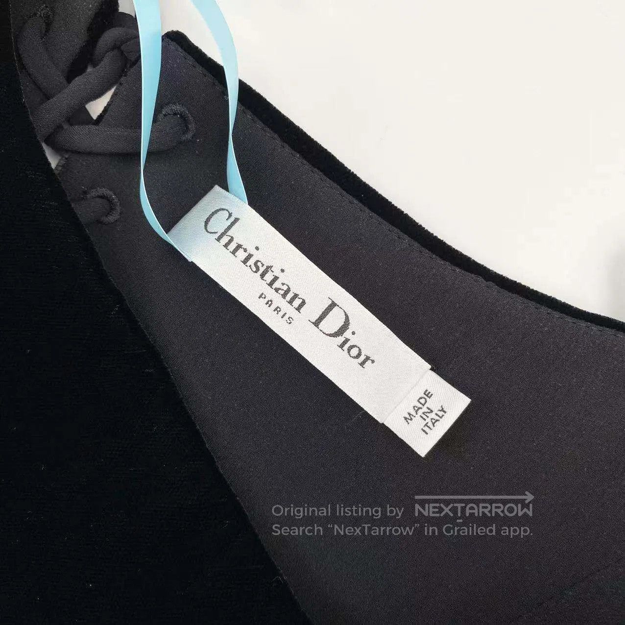Dior Dior Velvet back strap suspender top| Size XXS / US 00 / IT 34 - 4 Thumbnail