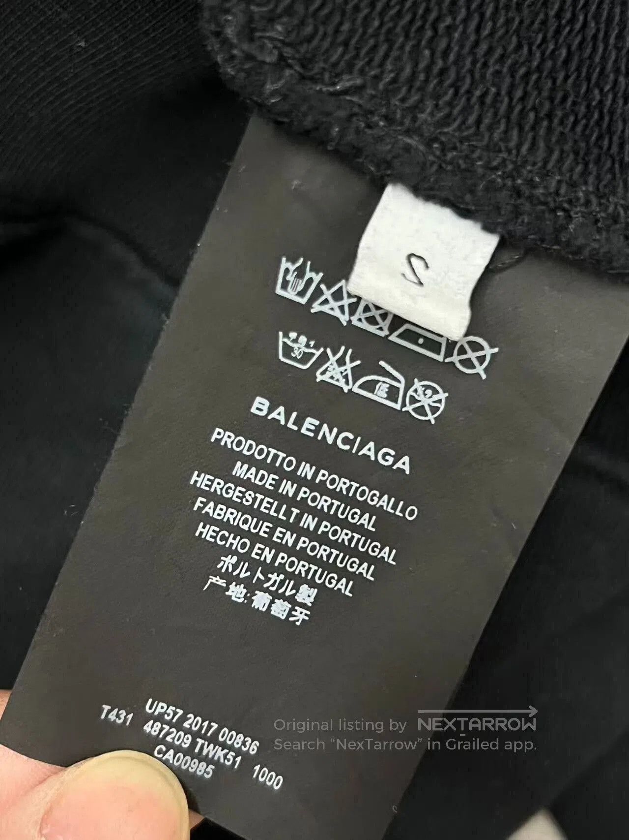 Balenciaga Balenciaga Black Hoodie Size S. Size US S / EU 44-46 / 1 - 4 Thumbnail
