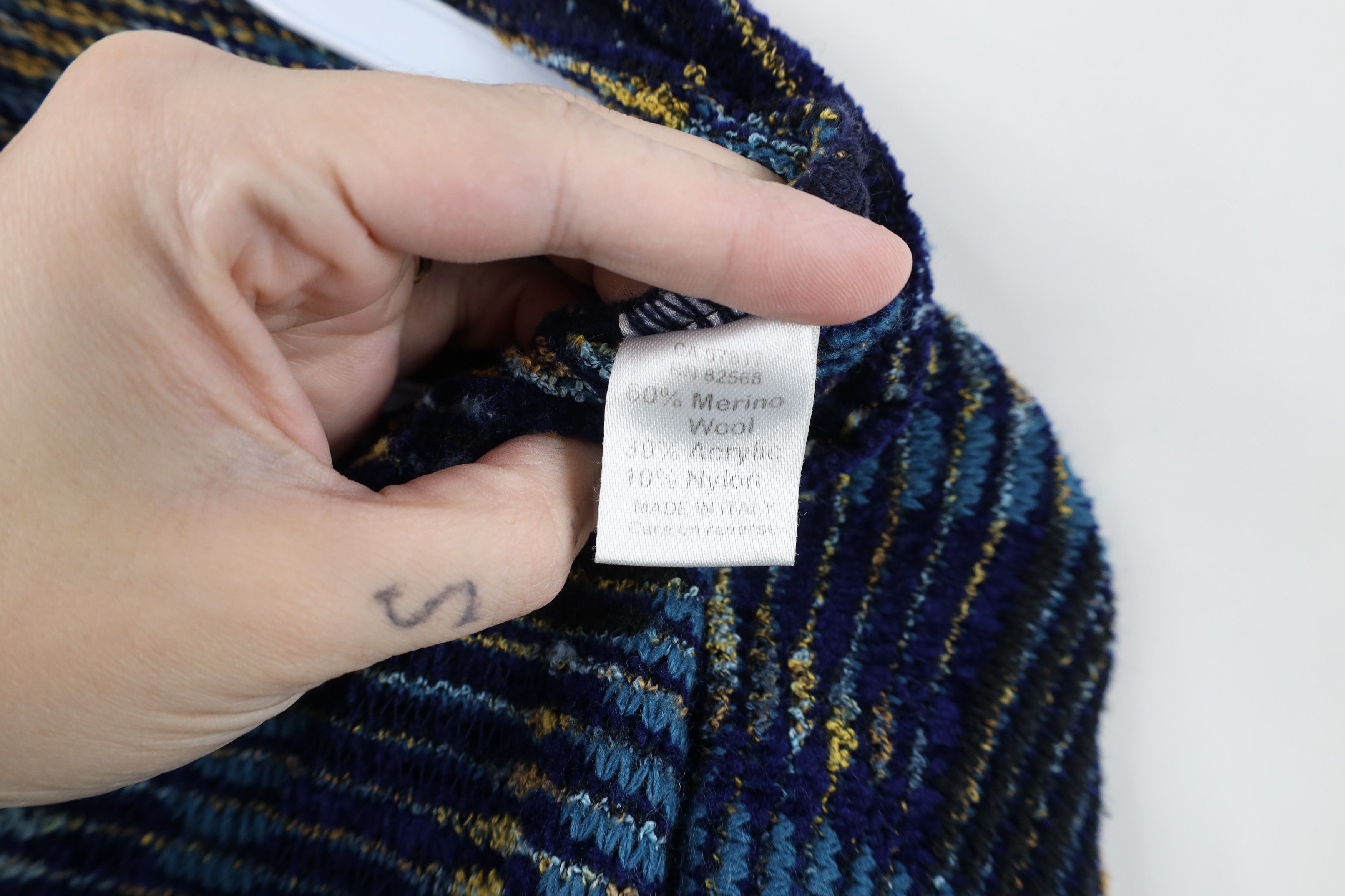 Vintage Vintage 90s Coogi Style Geometric Ribbed Knit Sweater Size US XL / EU 56 / 4 - 9 Thumbnail