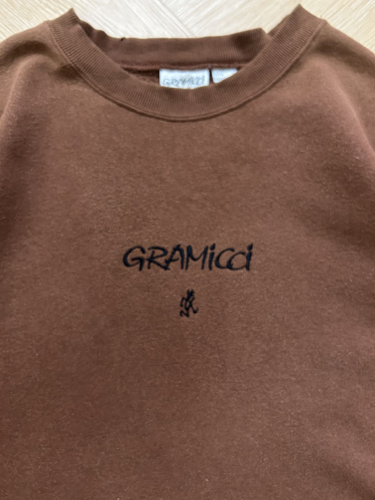 Designer × Grailed × Japanese Brand Vintage Gramicci crewneck sweatshirt centre logo Size US L / EU 52-54 / 3 - 5 Thumbnail
