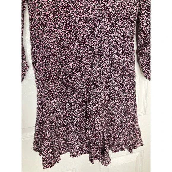 Zara Zara double breasted floral ditsy long sleeve romper Size L / US 10 / IT 46 - 4 Thumbnail
