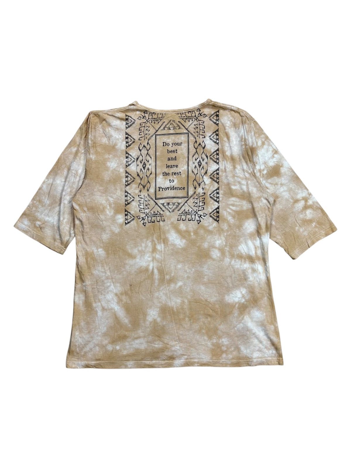 KMRii 2000s Semantic Design - Printed Ethnic Necklace V Neck Tee Size US M / EU 48-50 / 2 - 2 Thumbnail