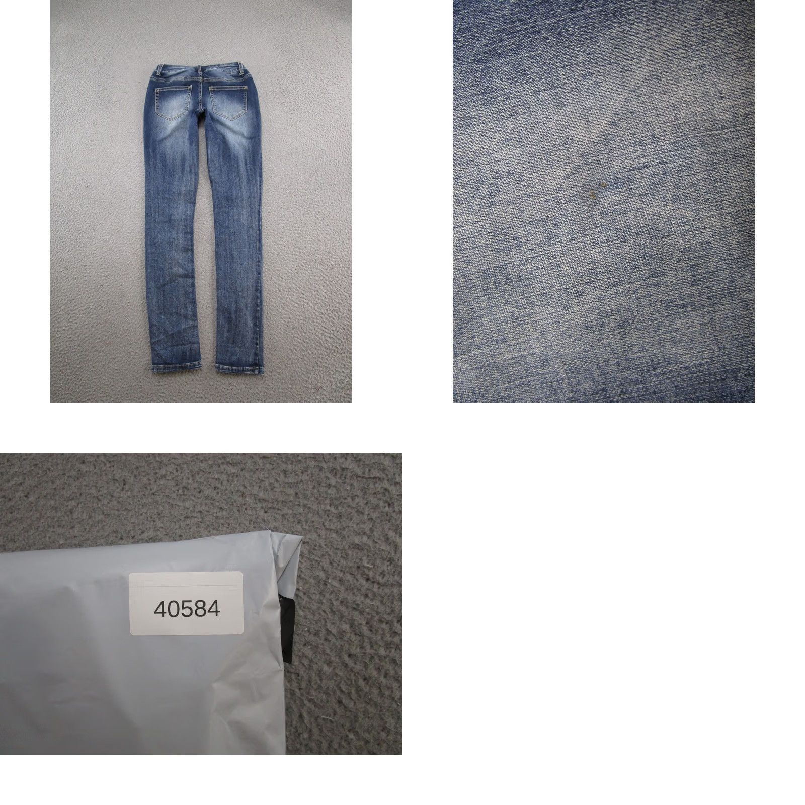 Vintage Maurices Blue Stretch Denim Skinny Jeans Mid Rise Womens XS Reg Dark Denim Jeans Skinny Stretch Maurices Womens XS Dark Blue Jeans Size 26" / US 2 / IT 38 - 9 Thumbnail