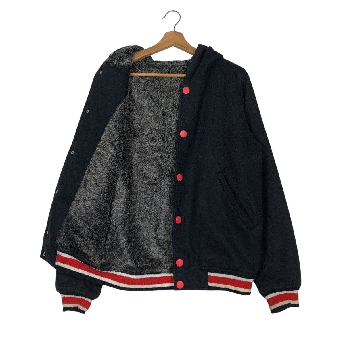 Vintage 🔥WOOL BOMBER JACKET JUMPER BLANKET OCTOPUSARMY Size US M / EU 48-50 / 2 - 14 Thumbnail
