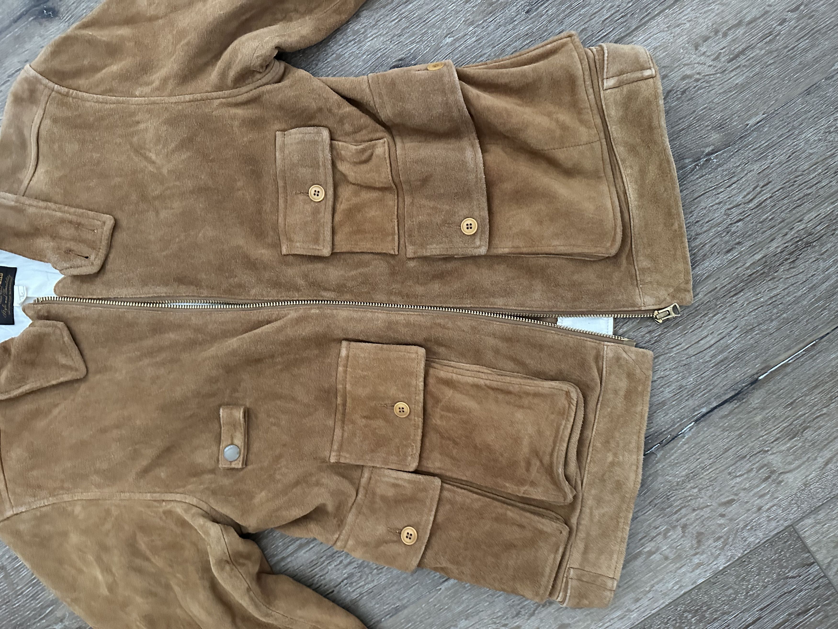 J.S. Homestead × Journal Standard Brown Goat Leather Jacket Bomber Size US L / EU 52-54 / 3 - 6 Thumbnail
